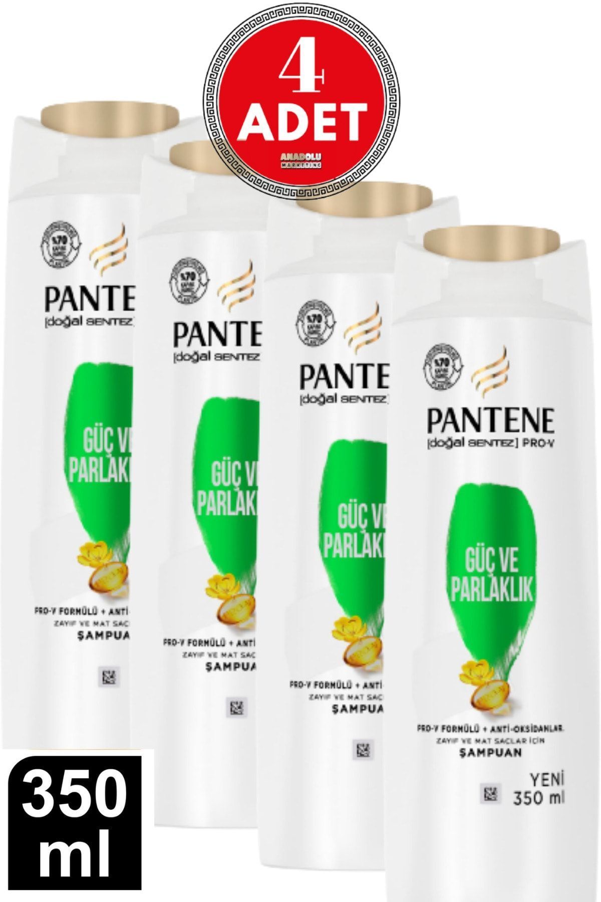 شامپو پنتن pantene güç ve parlaklık 350 4