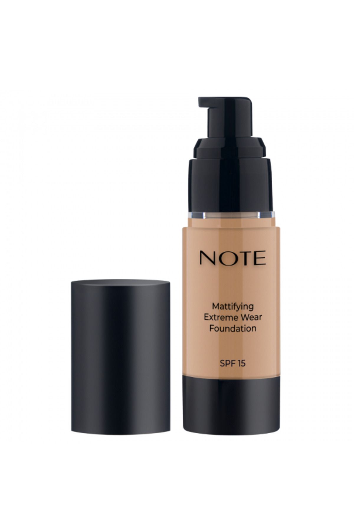 NOTE-Mattifying Extreme Wear Foundation with High Coverage, Matte Finish and SPF 15 – 06 DARK HONEY 1