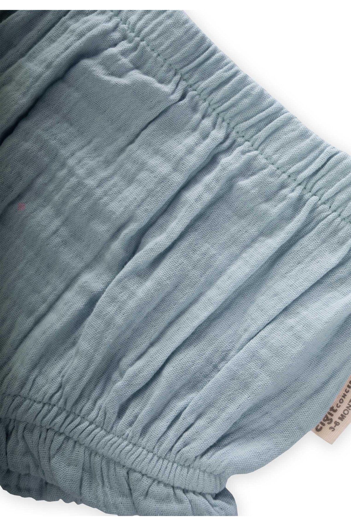 Cigit-Frilly Shorts 0-2 Years Mint Green 3
