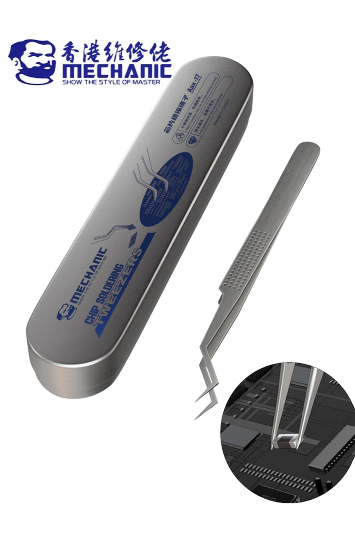 MECHANIC-Aax-17 Tin Positioning Tweezers For Precise Clamping Of Tin Wire, Non-slip And Wear-resi... 7