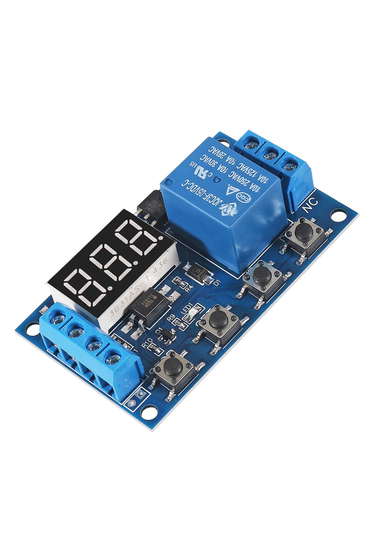 AOKIN-DC 6-30V Timer Relay Programmable Delay Relay Module Cycle Timer with LED Display 6V 9V 12V 24V M... 6