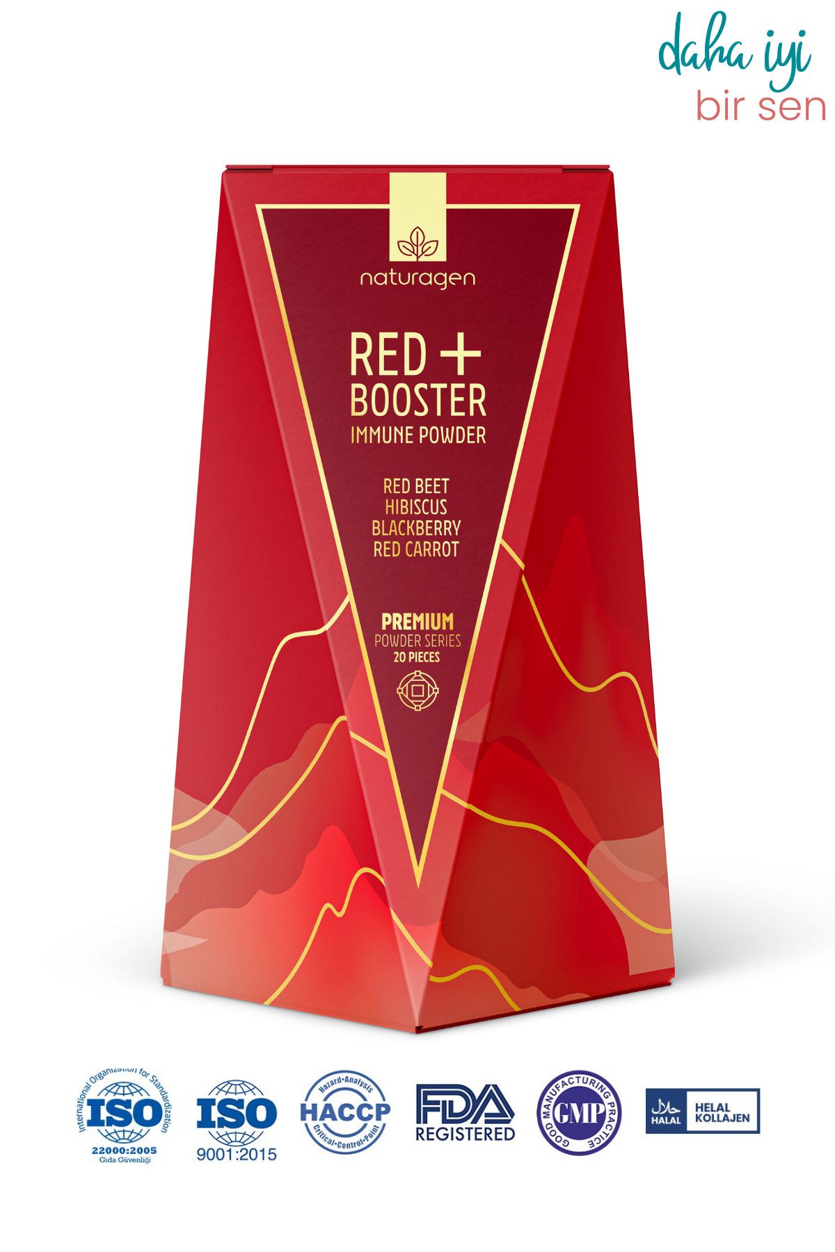Naturagen Red Booster Tea Kırmızı Pancarlı Hibiskuslu Bitki Çayı