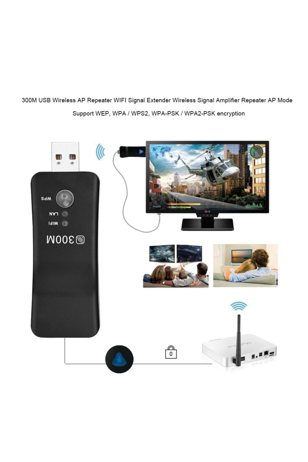 Choice-Pix-link Ue01 300mbps Usb Wifi Repeater Signal Extender Wps Ap Mode Wireless Amplifier For Smart ... 4