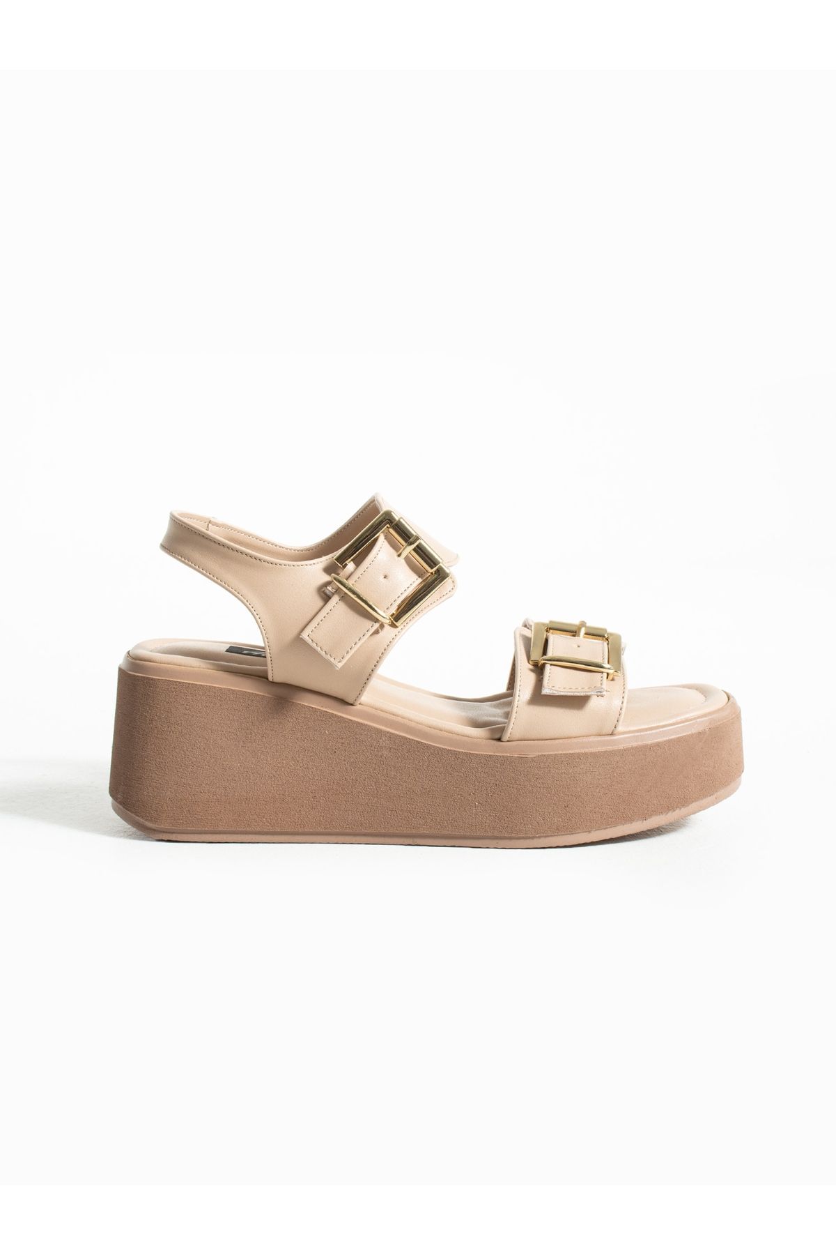 ALEMDAR AYAKKABI-Jeff Mink Buckle Detailed Women's Sandals 4