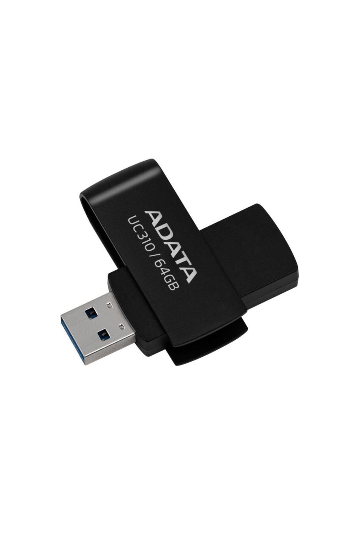 Adata-ذاكرة فلاش سوداء Uc310/64 جيجابايت 64 جيجابايت USB3.2 Gen1 1