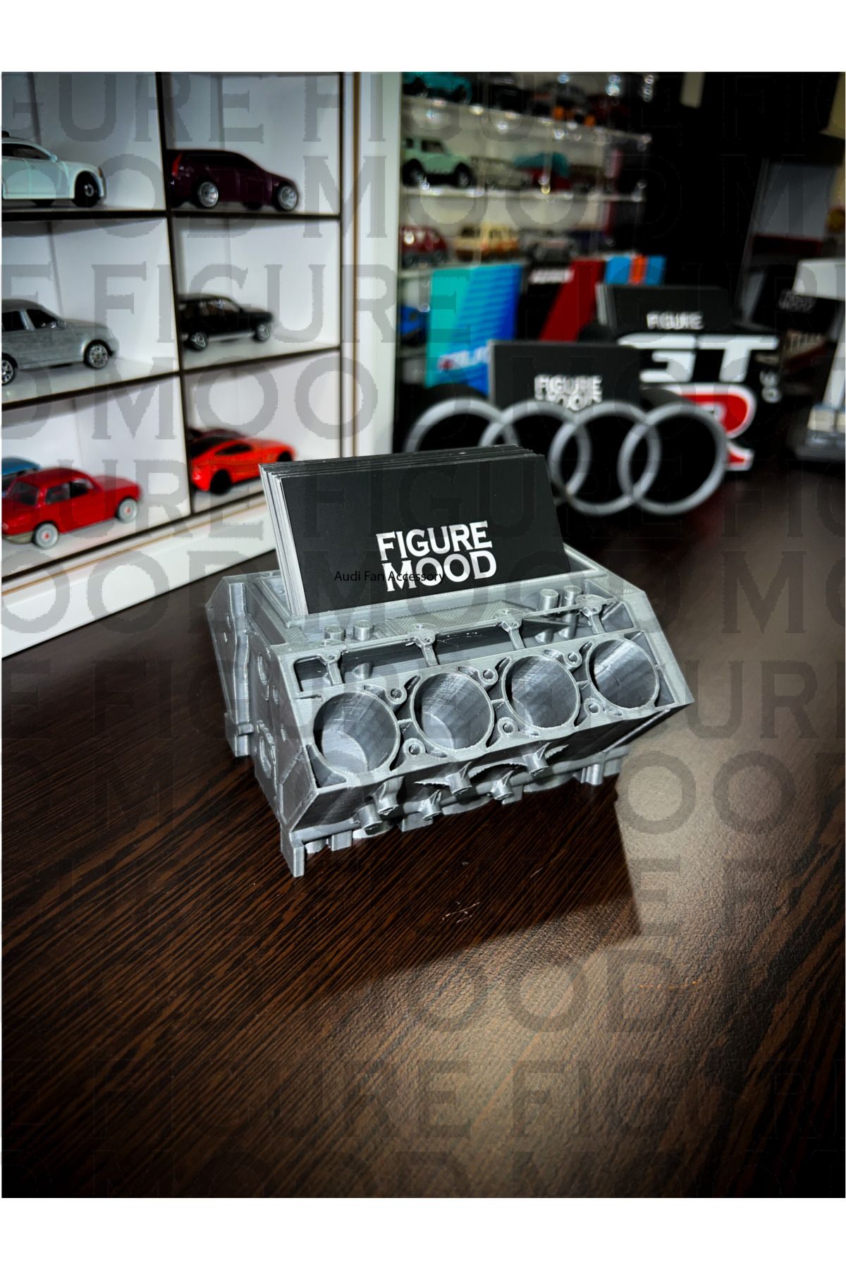 Figure Mood V8 Motor Şeklinde Kartvizitlik Otomobil Tutkunlarına Hediye