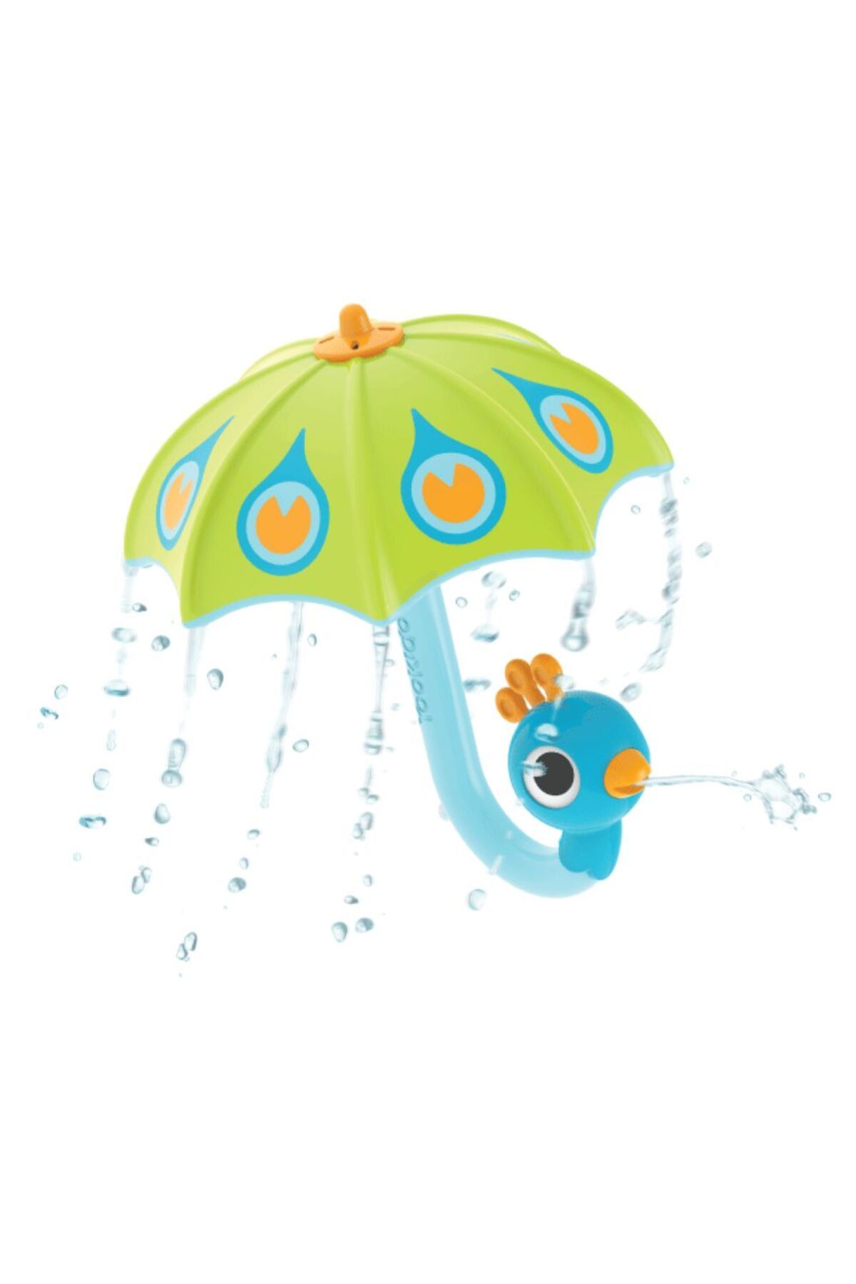 Yookidoo Jucărie De Baie Yookidoo, Umbrelă - Păunul Jucăuș, Verde, 18 Luni+ - One Size