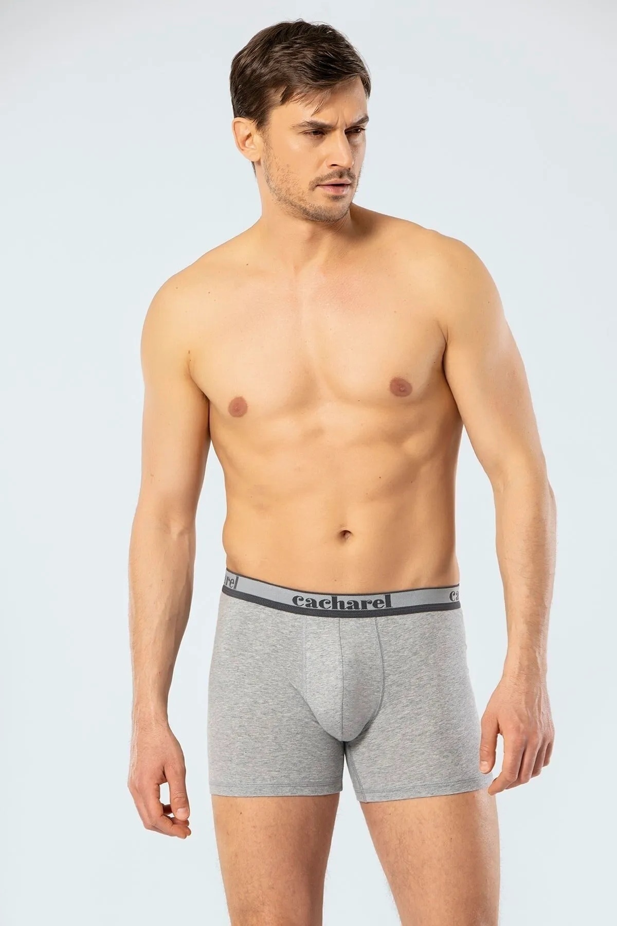 Cacharel-3Pcs Long Leg Lycra Boxer 95% Cotton 5% Elastane 3