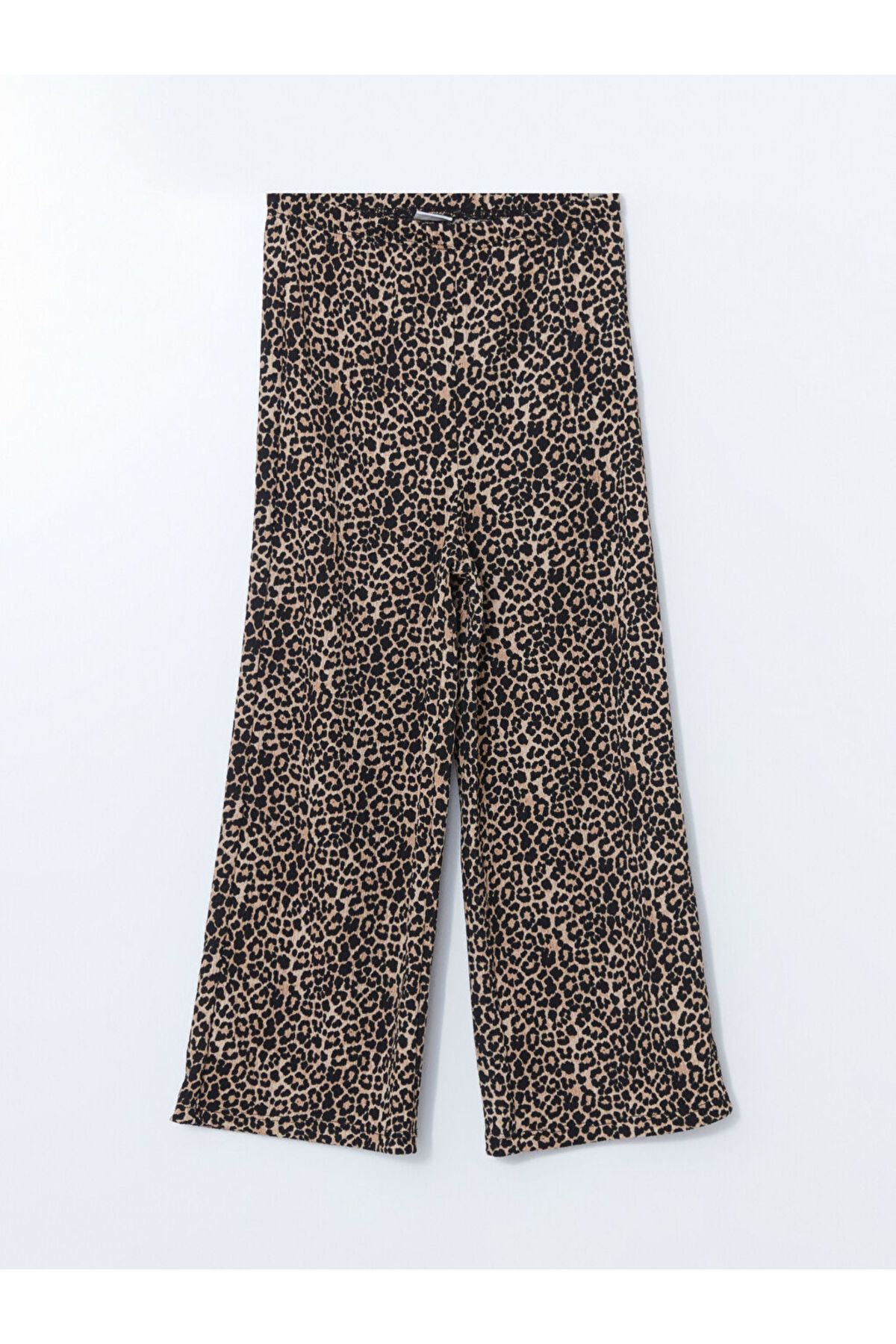 LC Waikiki Beli Lastikli Leopar Desenli Kız Çocuk Pantolon