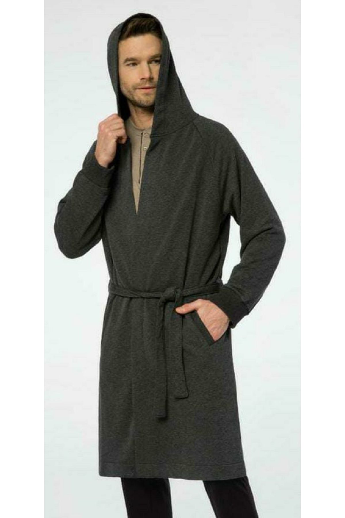 Pijalüx Hanorac Pentru Bărbați Pijalüx Cu Două Fire Robdöşambr Masculin - L