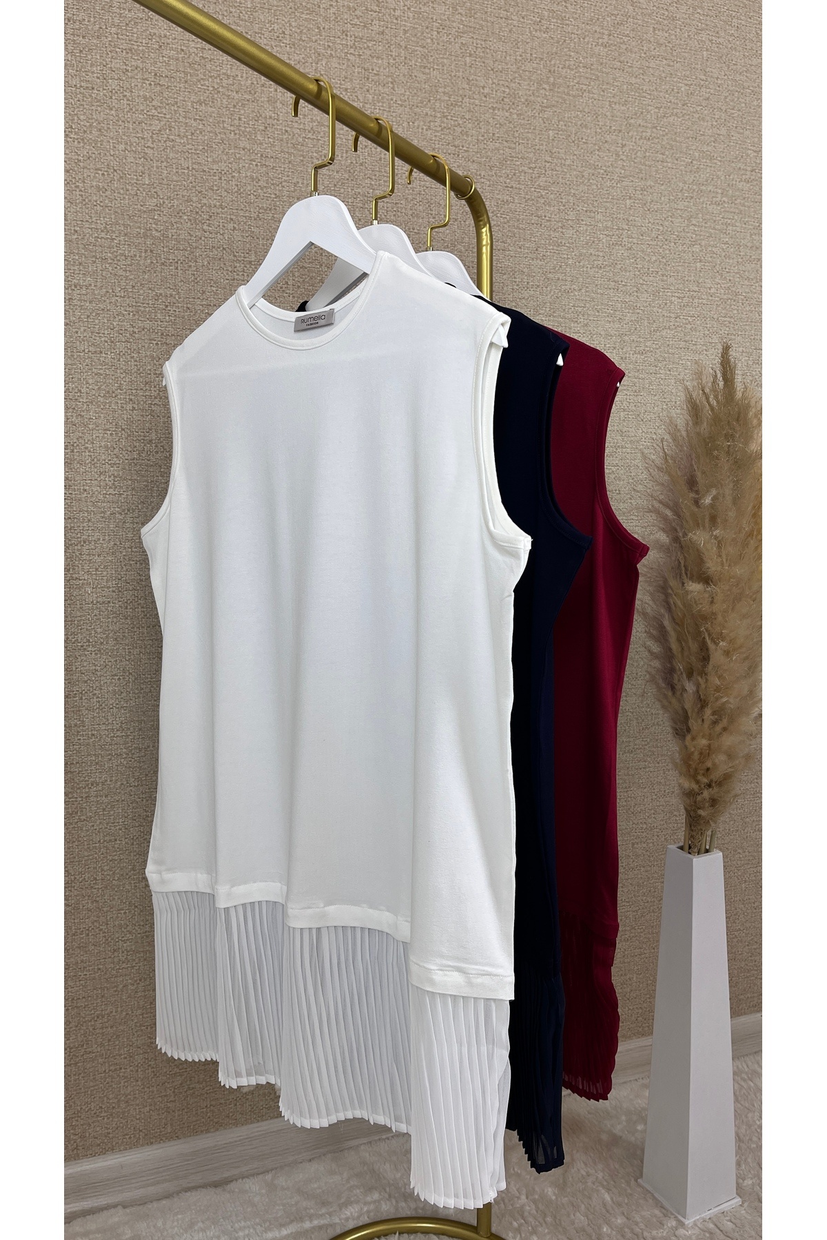 RİELLA-Pleated Underwear - White 2