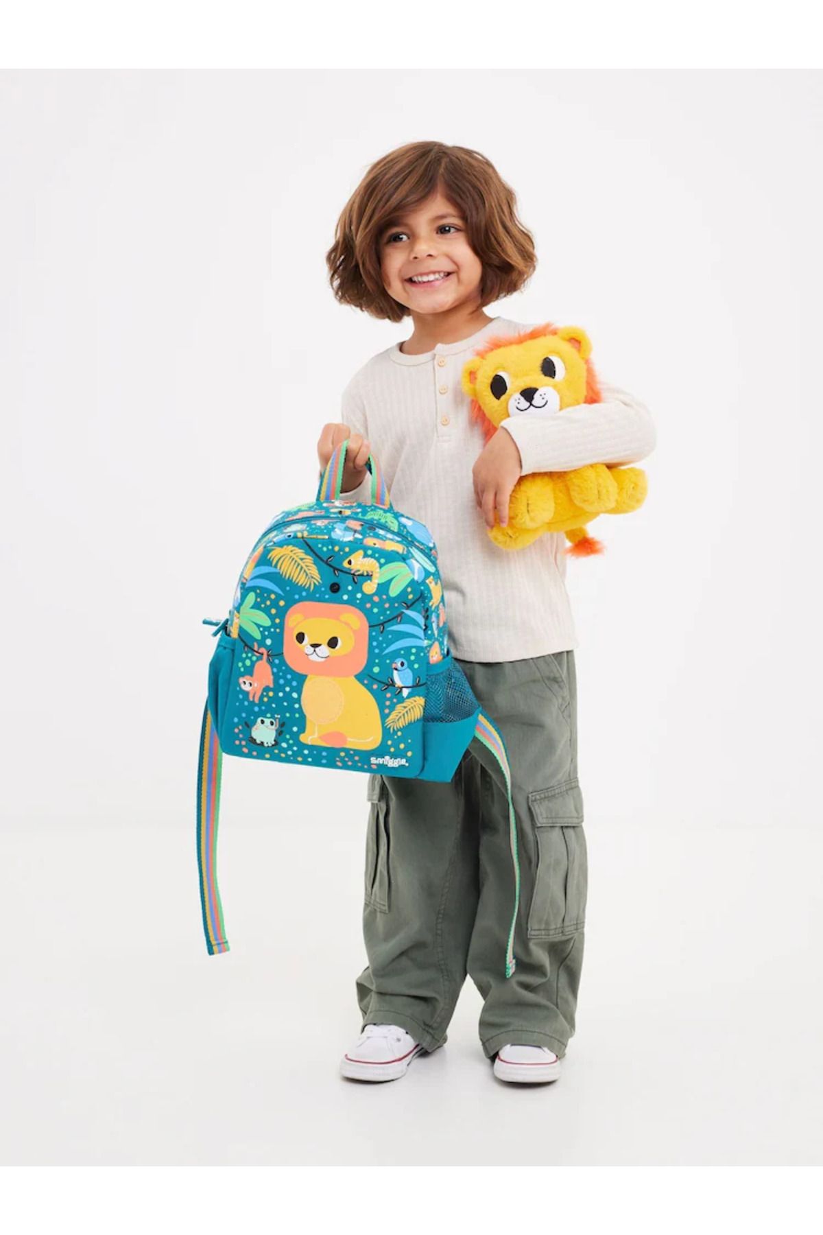 SMIGGLE-Blue- Smiggle Big Dreams Small Backpack with Removable Plush Toy 4