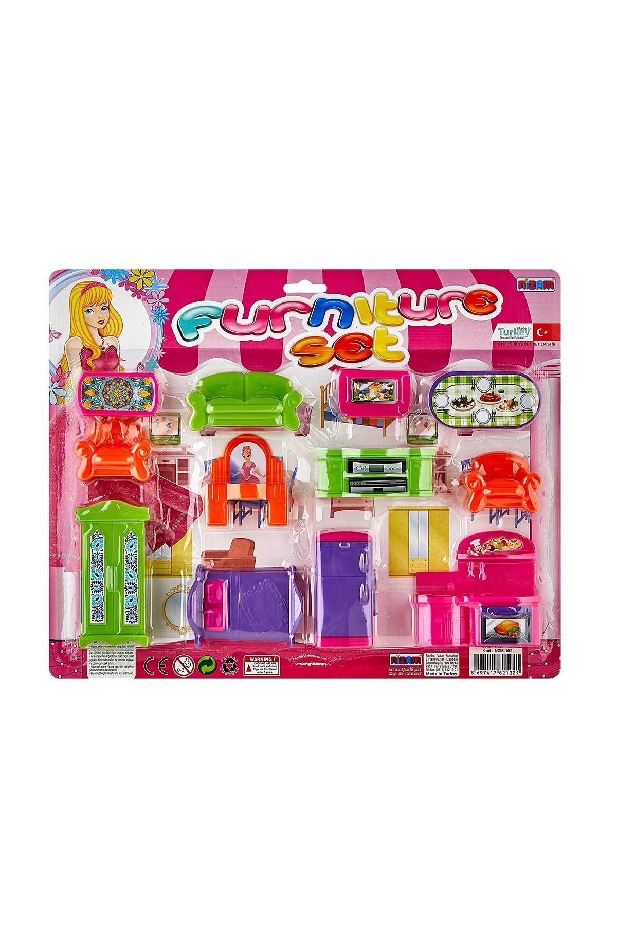 Eldenör Nzm-102 Nizam, Mini Furniture - Büyük Eşya Seti / +3 Yaş
