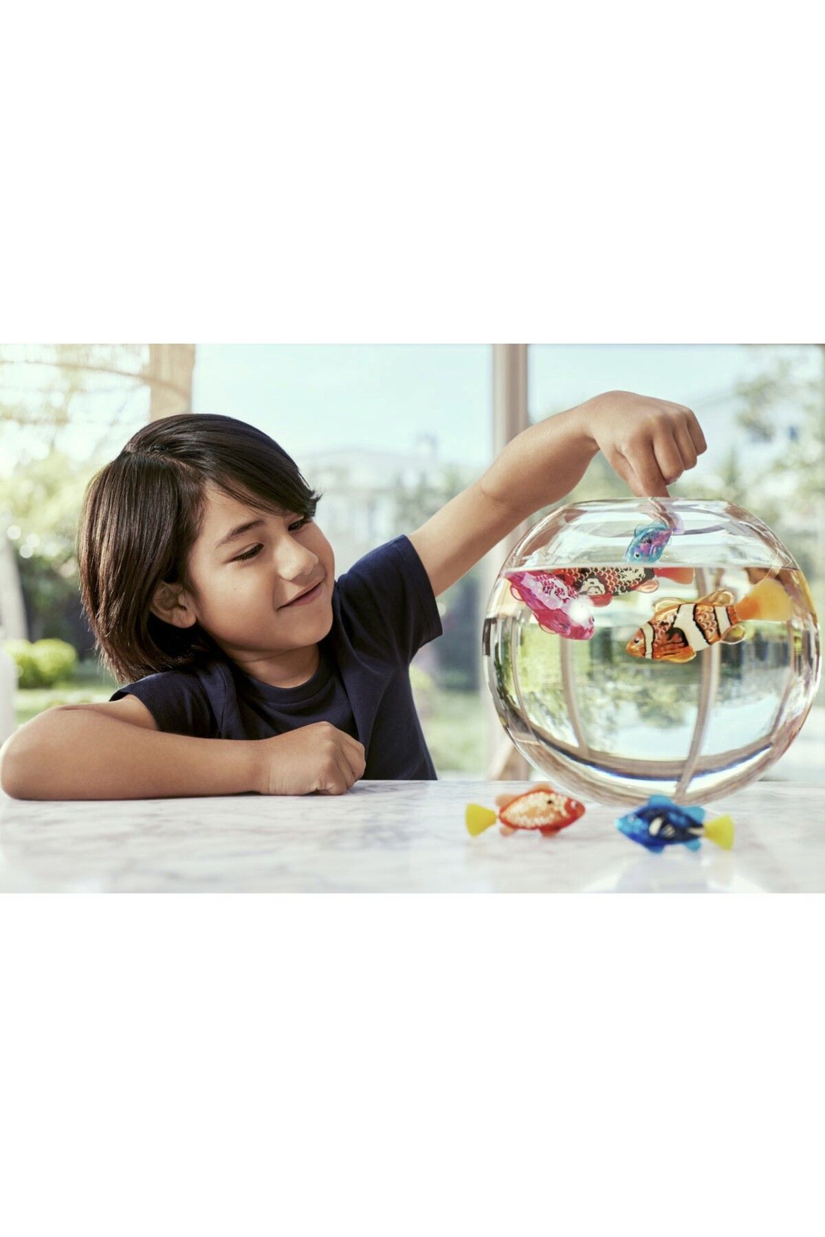 TOYFEST-Floating Battery Powered Robo Alive Fish That Changes Color in Water to a Depth of 1.8 Meters - 6.8 cm -1 Pcs - Turquoise 7
