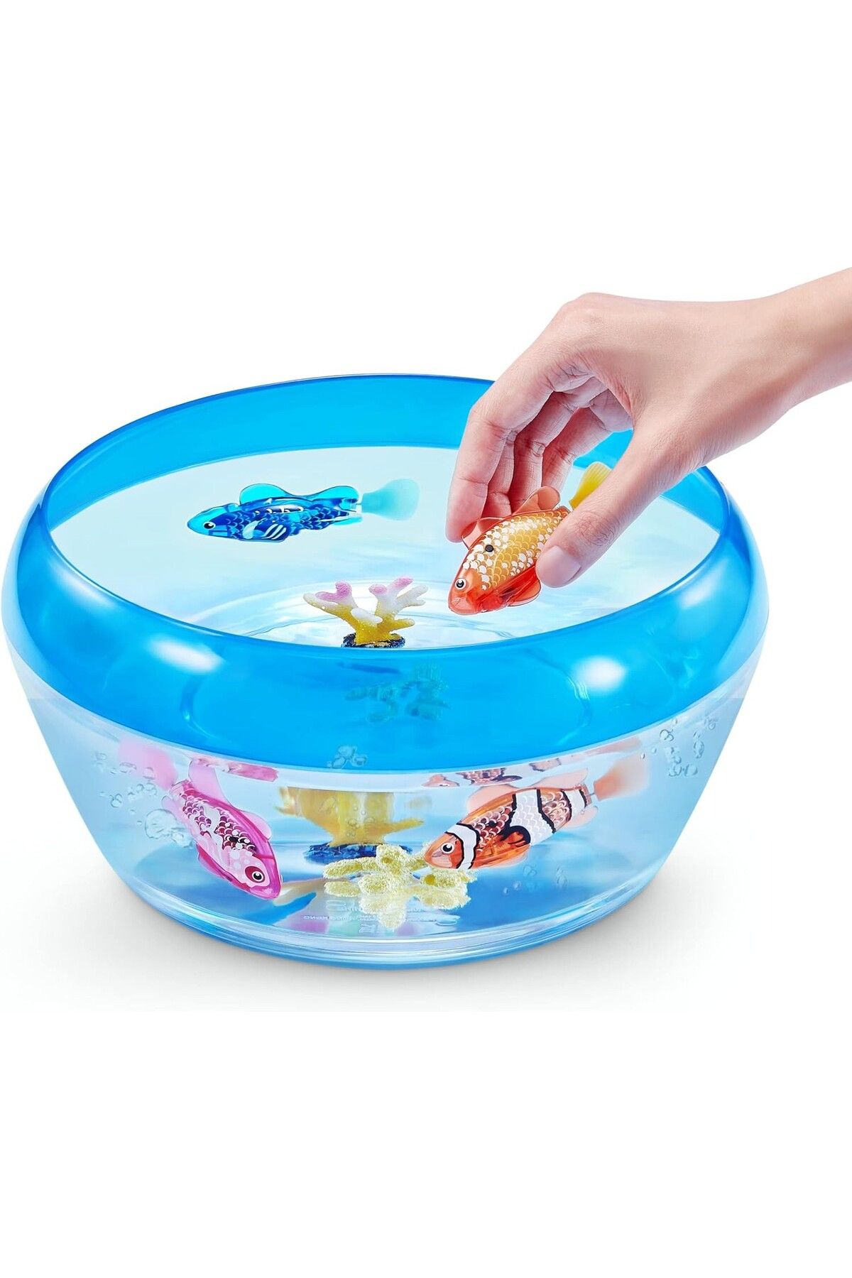 TOYFEST-Floating Battery Powered Robo Alive Fish That Changes Color in Water to a Depth of 1.8 Meters - 6.8 cm -1 Pcs - Turquoise 5