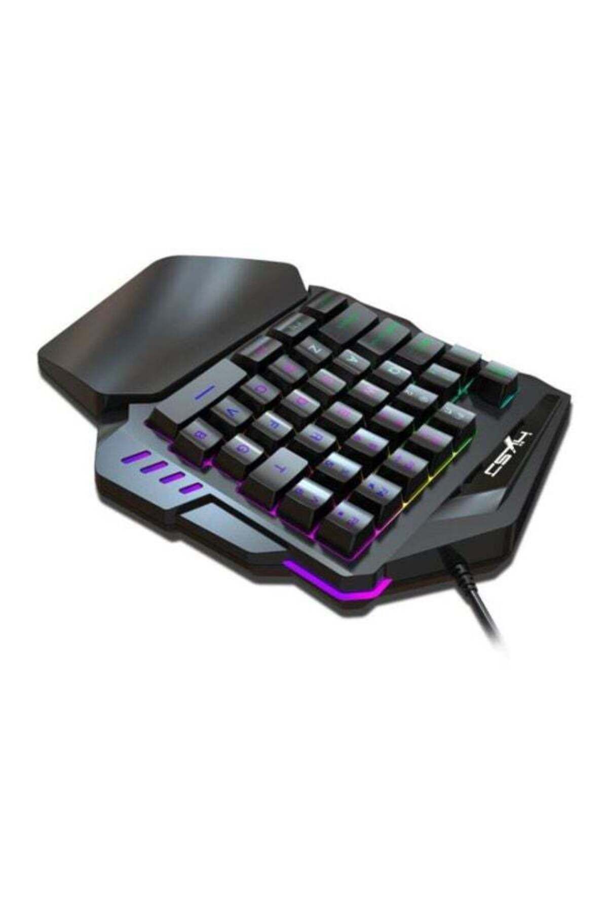 fulina-V100 One-Handed Gaming Keyboard And Mouse Set,Gets Rid Extra Keys,Hotkeys Right at Your Fingertips 5