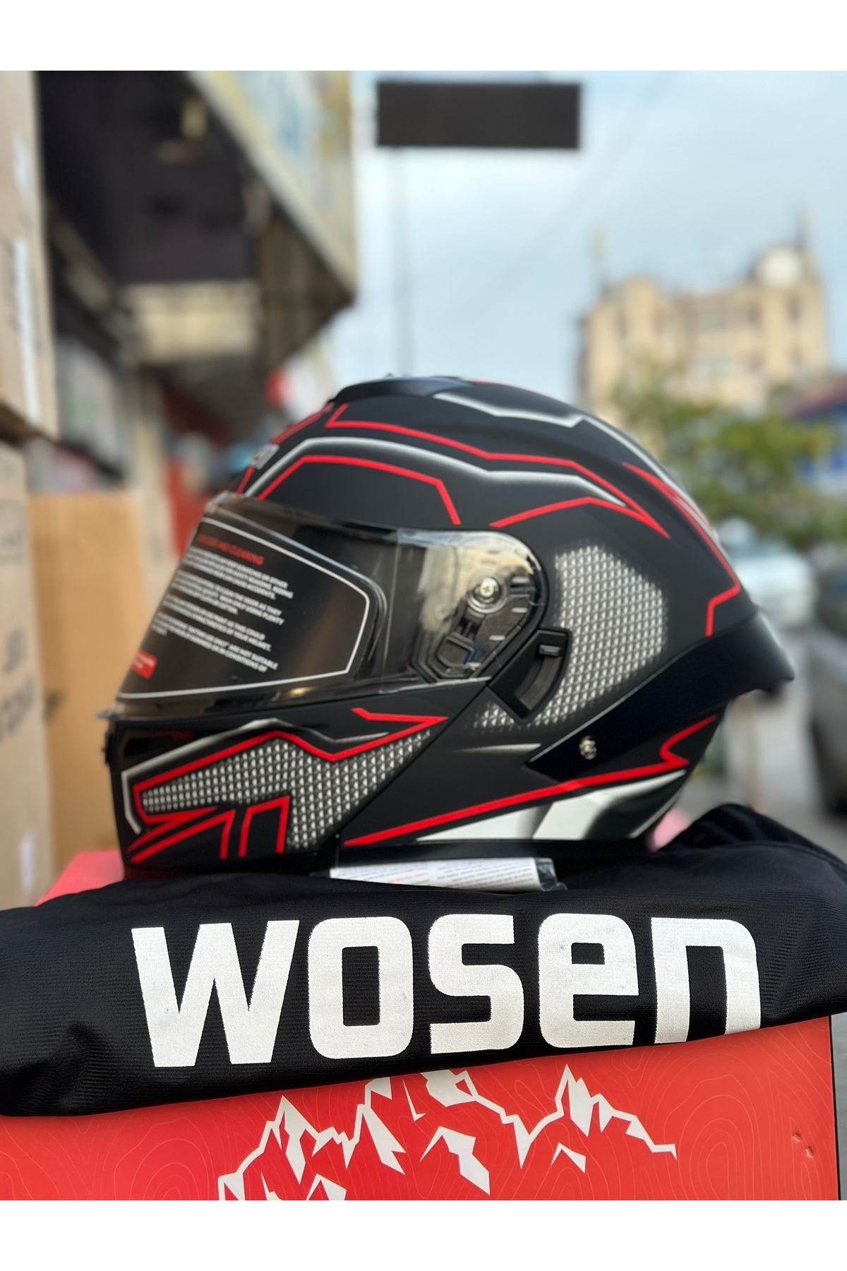 JK20 Motokaskk Çene Açılır Motosiklet Kaskı / Güneş Gözlüklü / Buff Hediyeli