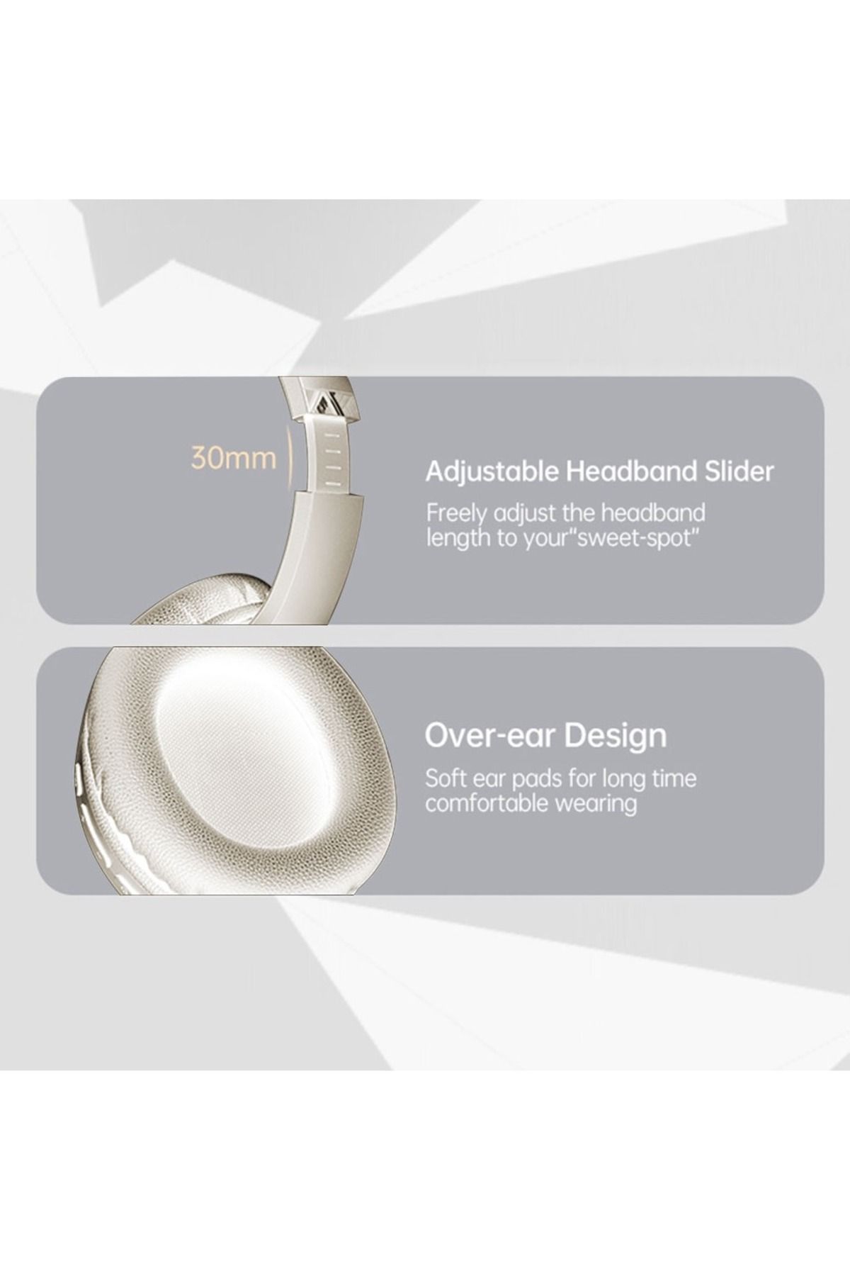 Fingertime-ANC Wireless Bluetooth Headset, Over-Ear Active Noise Reduction with Low Delay Game Mode for Gaming 6