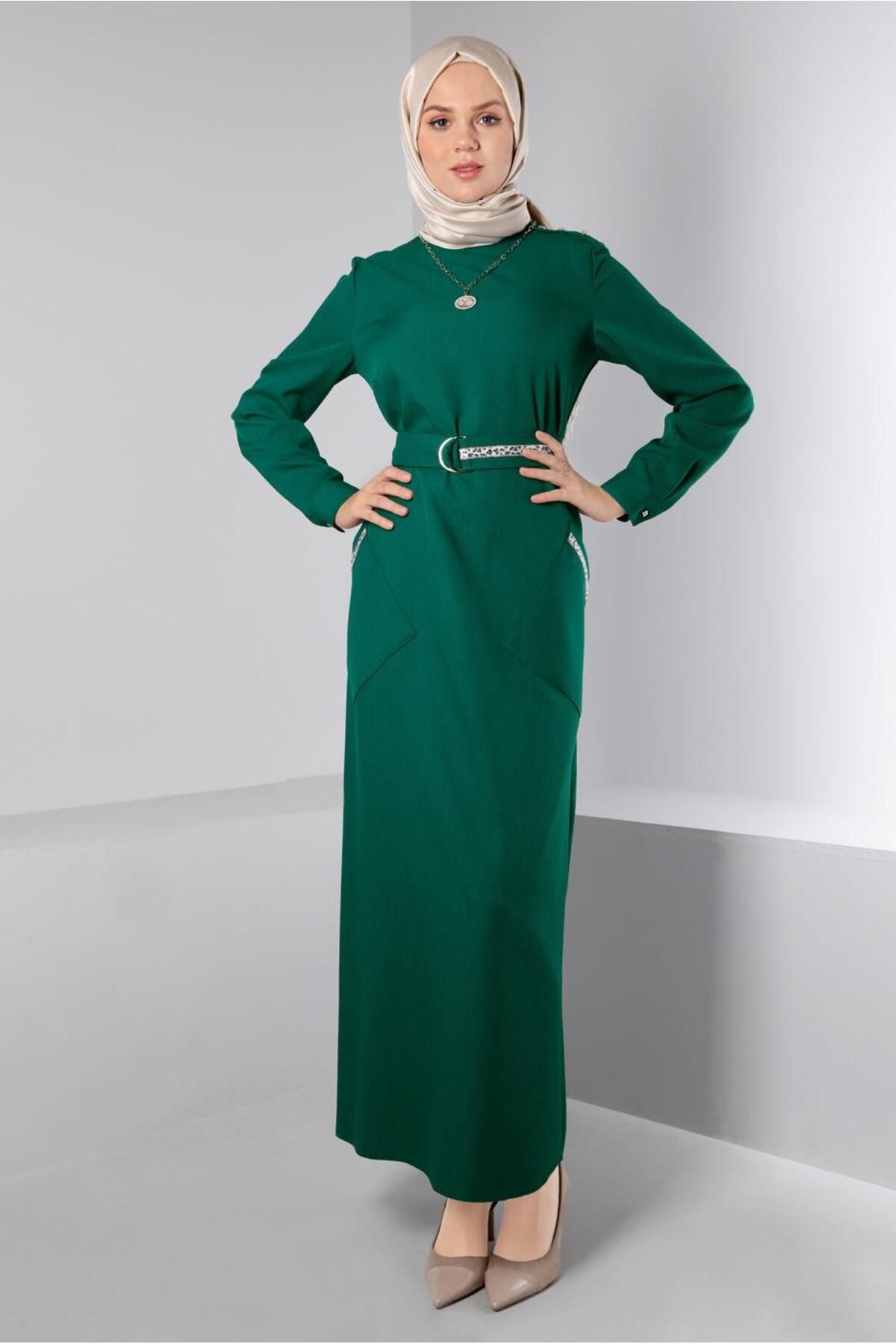 مدل لباس پلنگی با جزئیات 43403 Alvina
