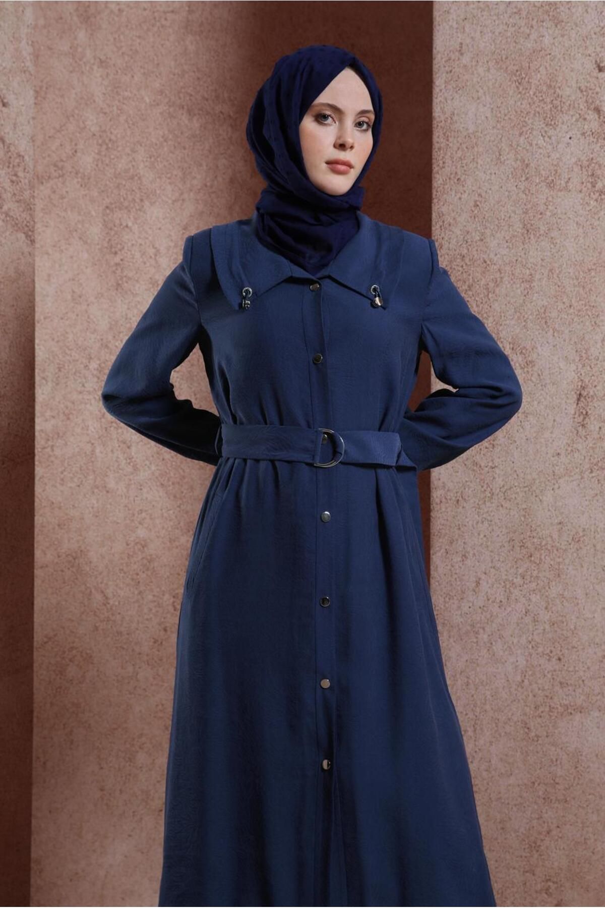 مانتو ترنچ کمربند 10876 Alvina