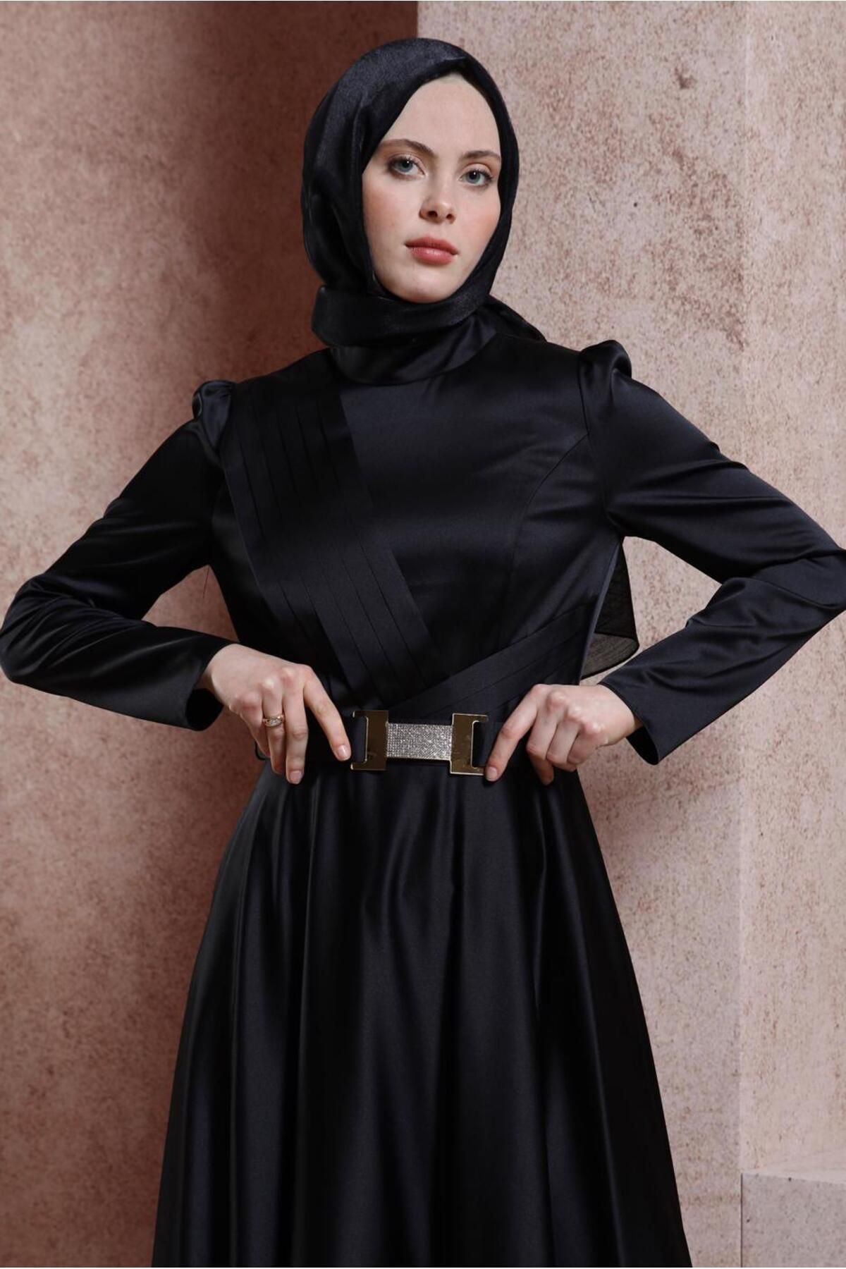 لباس ساتن کمربند 43944 Alvina