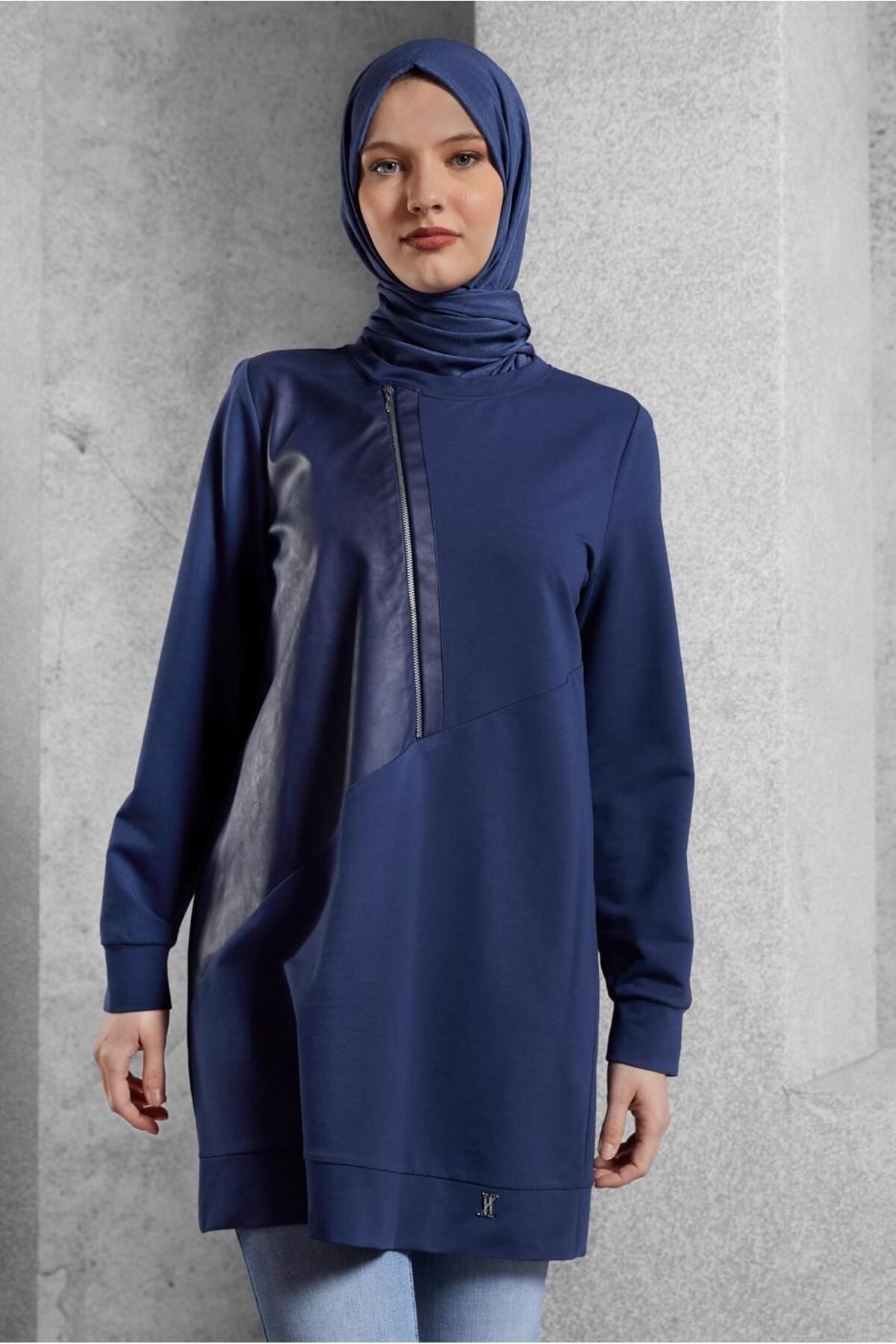 زیپ DETAILED TRACKSUIT TUNIC 45133 Alvina