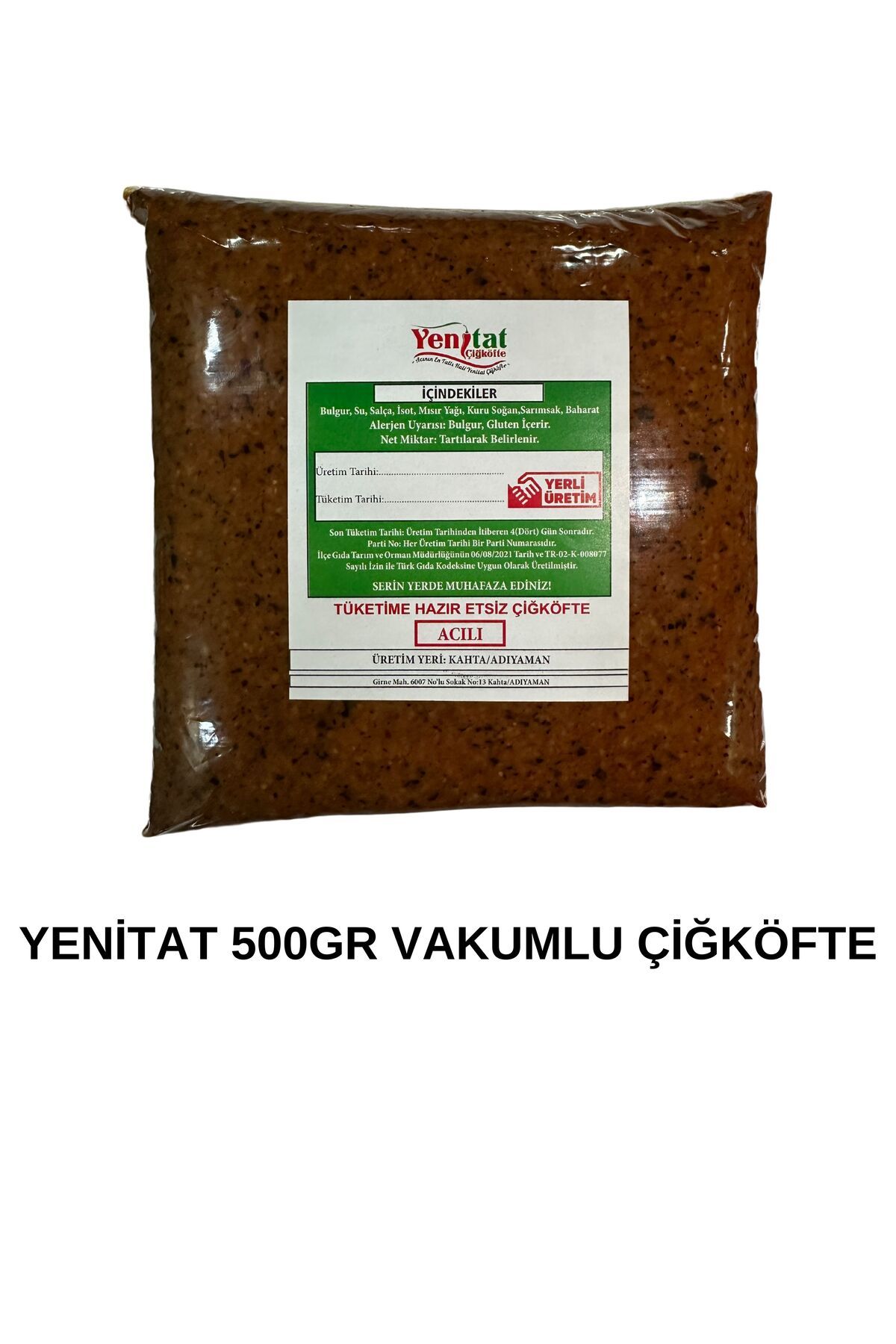 YENİTAT ÇİĞKÖFTE 500GR Vakumlu Çiğköfte