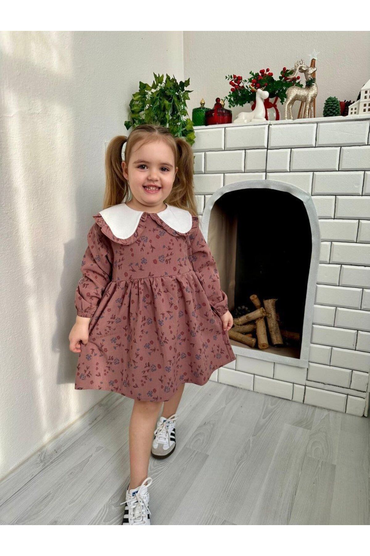 Yalçınoğlu Kids Design Exclusiv – Rochie Florală Specială Pentru Proprietarii De Stil Minuscul I Rochie Eid Pentru Fete Femeie - 9 years