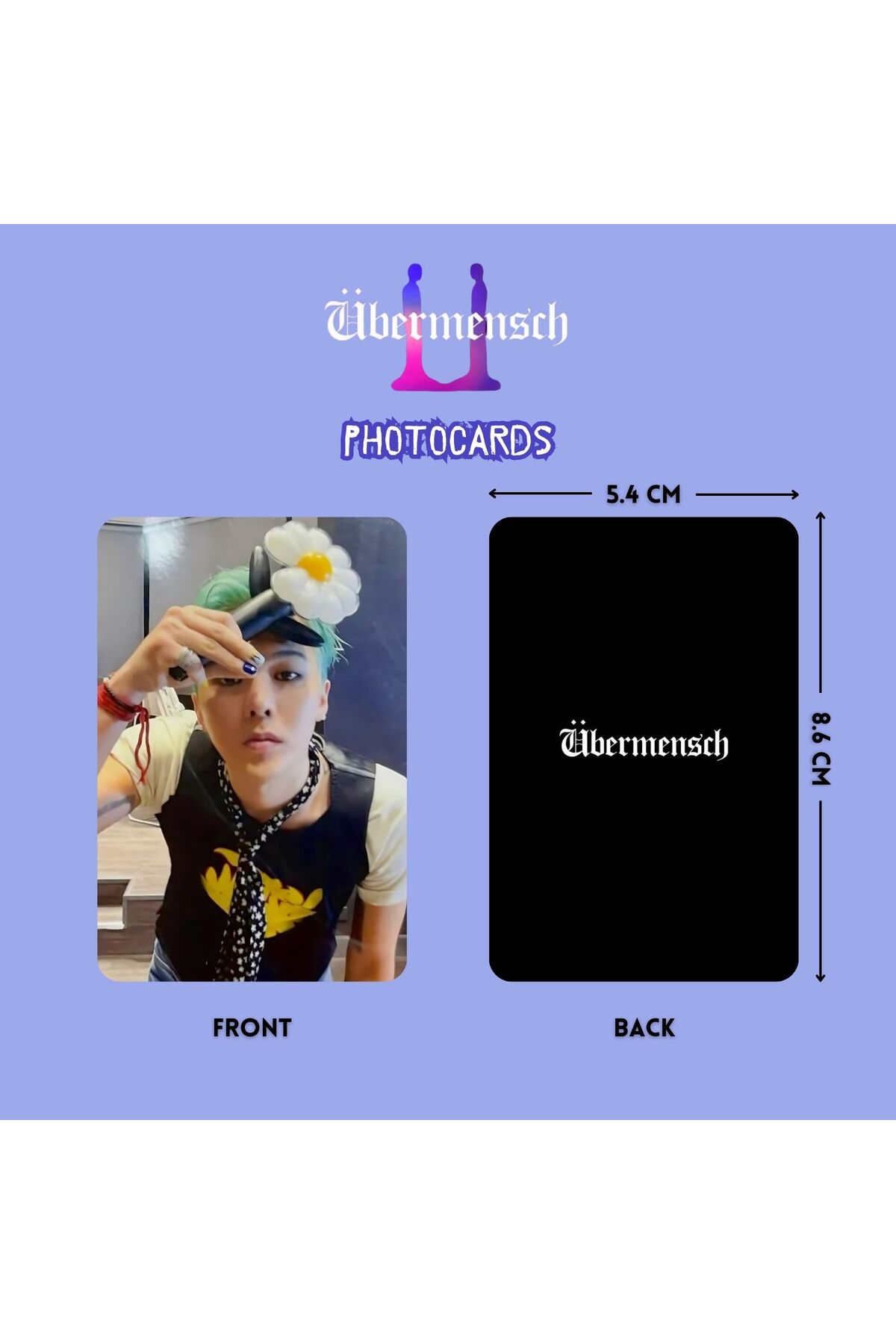 Kpop Dünyasi G-DRAGON '' Übermensch '' Photocards Set 1 - Fiyatı