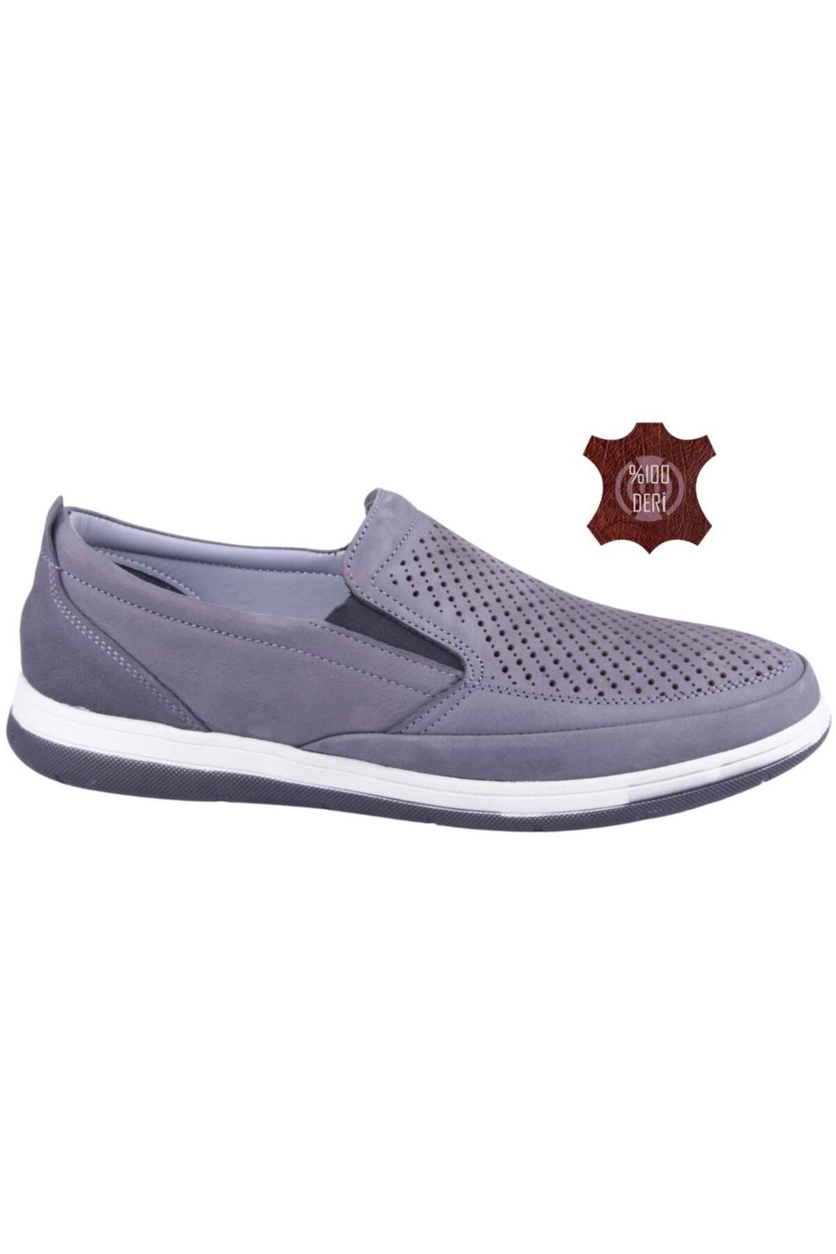 DETECTOR-Genuine Leather Orthopedic Perforated Men's Casual Shoes 046 4