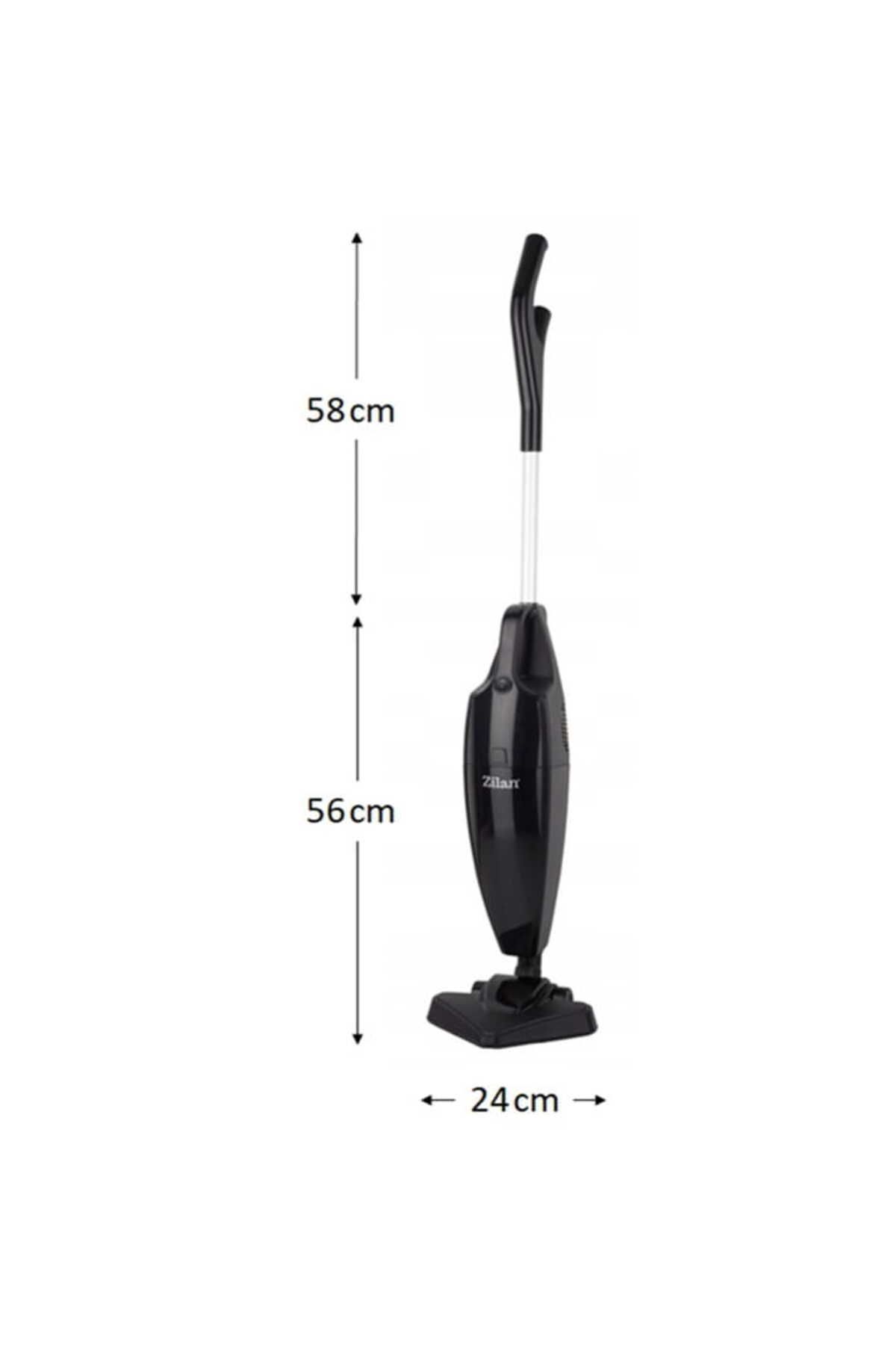 Zilan-Aspirator vertical ZILAN ZLN-1235,Negru Putere 800W, Fara sac, Recipient praf 2L, 6