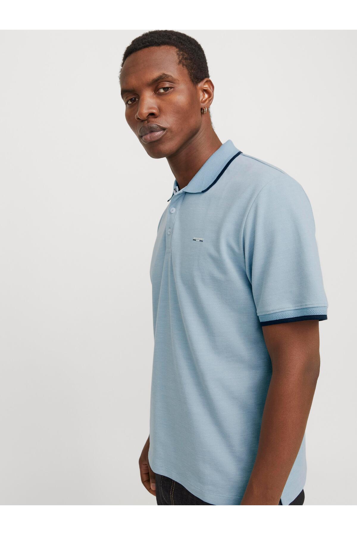تیشرت یقه پلو مردانه راسته آستین کوتاه | جک اند جونز Jack & Jones TYCBF2F1AF0C57521C2627200 - تصویر 7