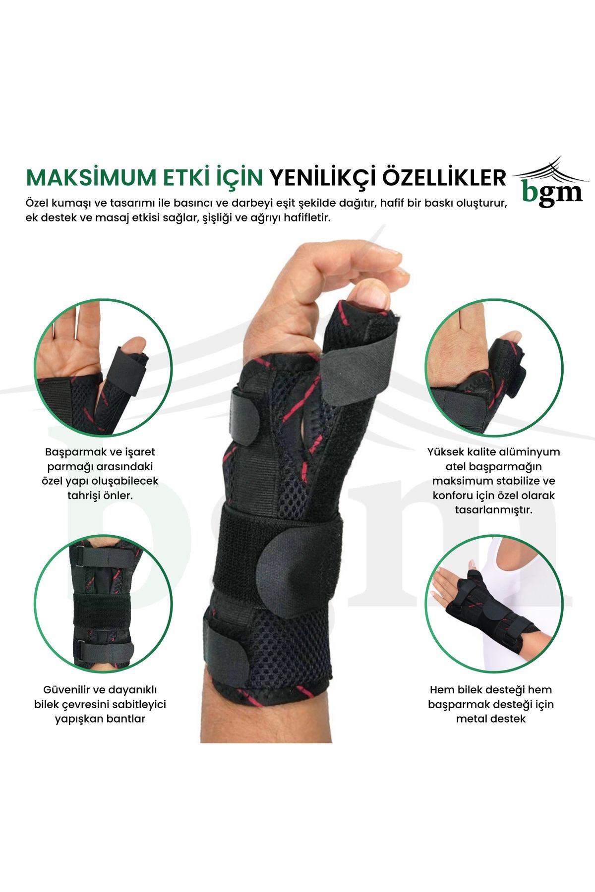 bgm-Thumb Splint Supported Wrist Splint High Quality Fixation Splint 4