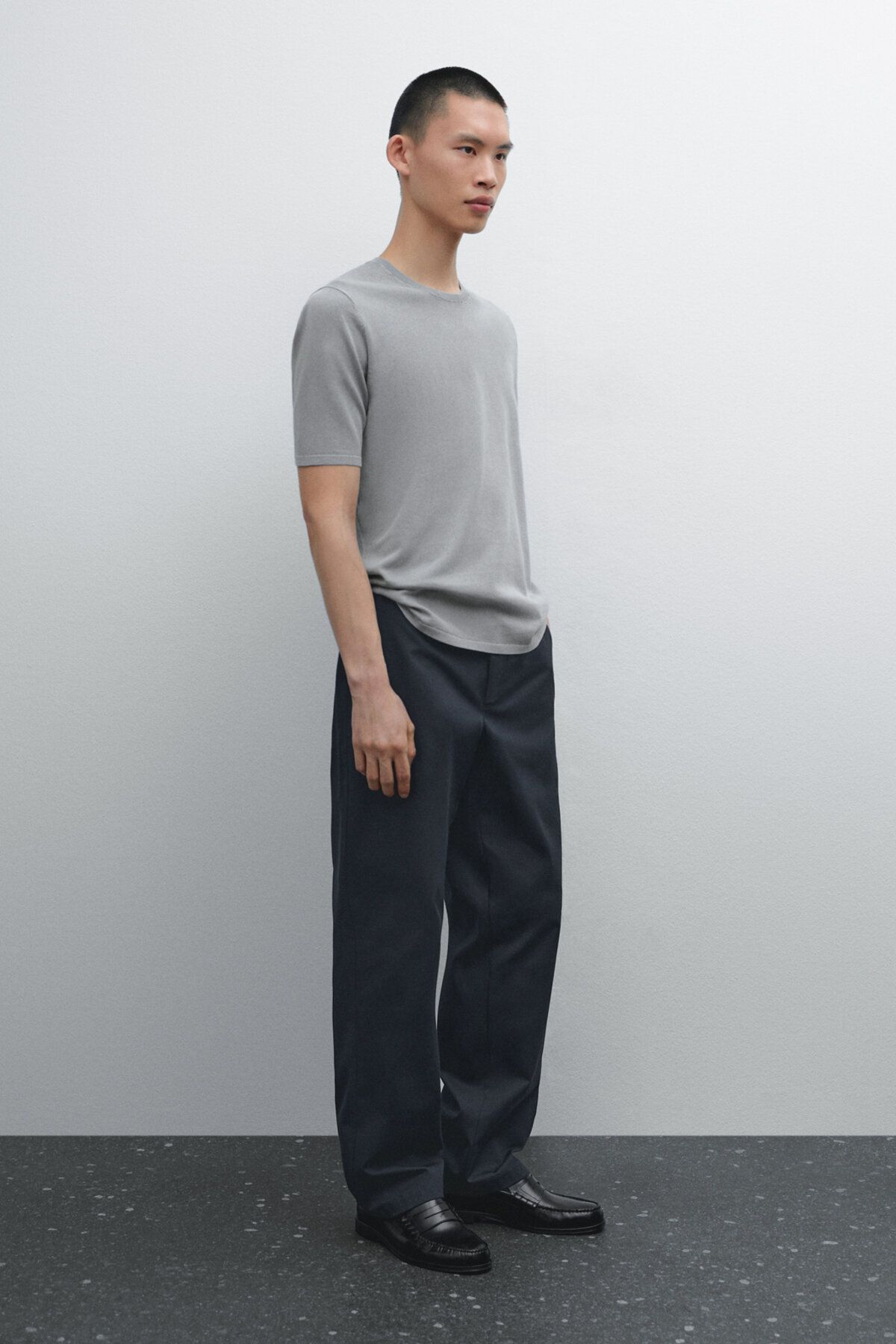 تی شرت بافتنی پنبه ای Massimo Dutti