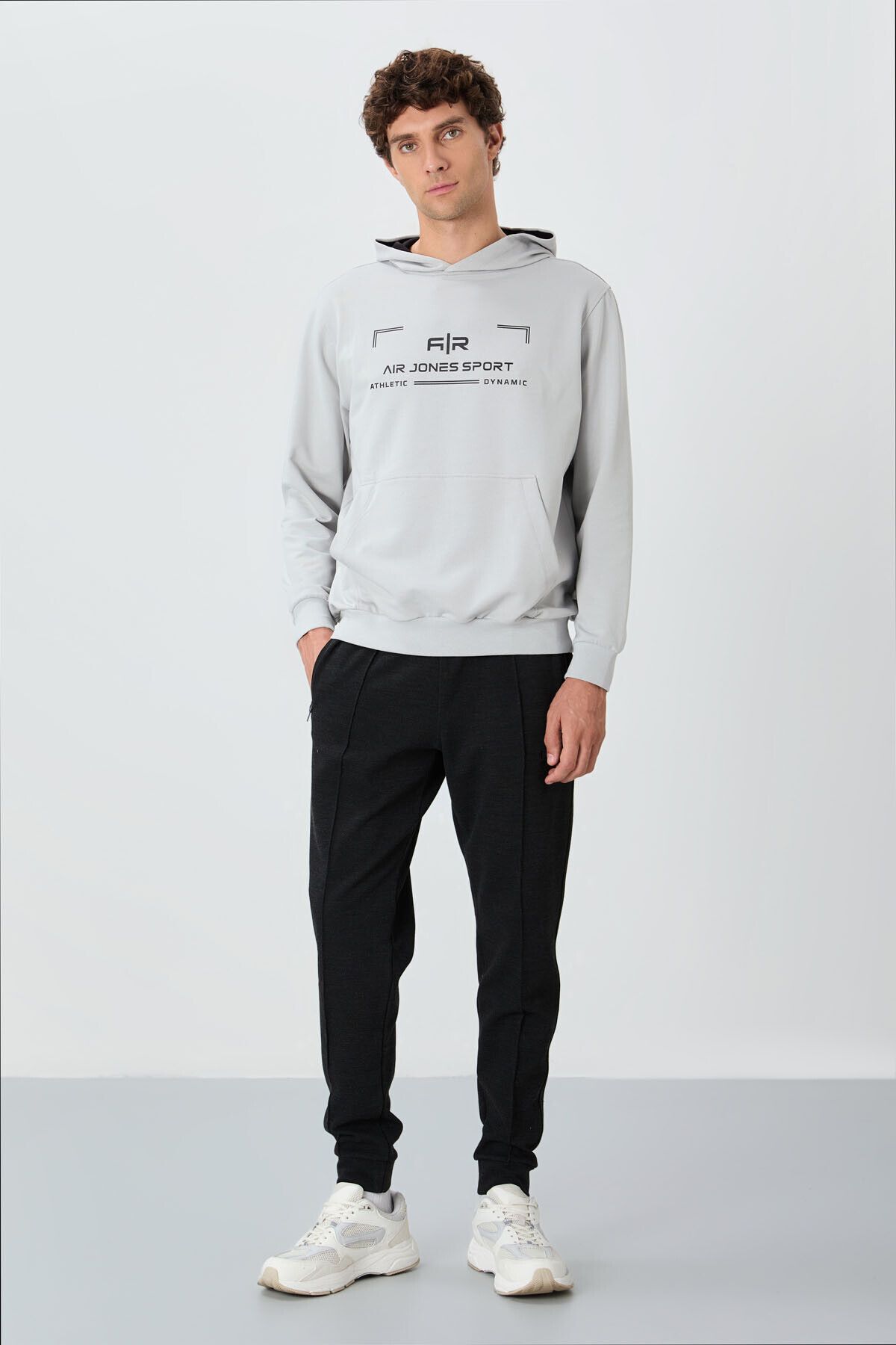 AIR JONES-Melted Black Jogger Men's Sweatpants - 82113 2