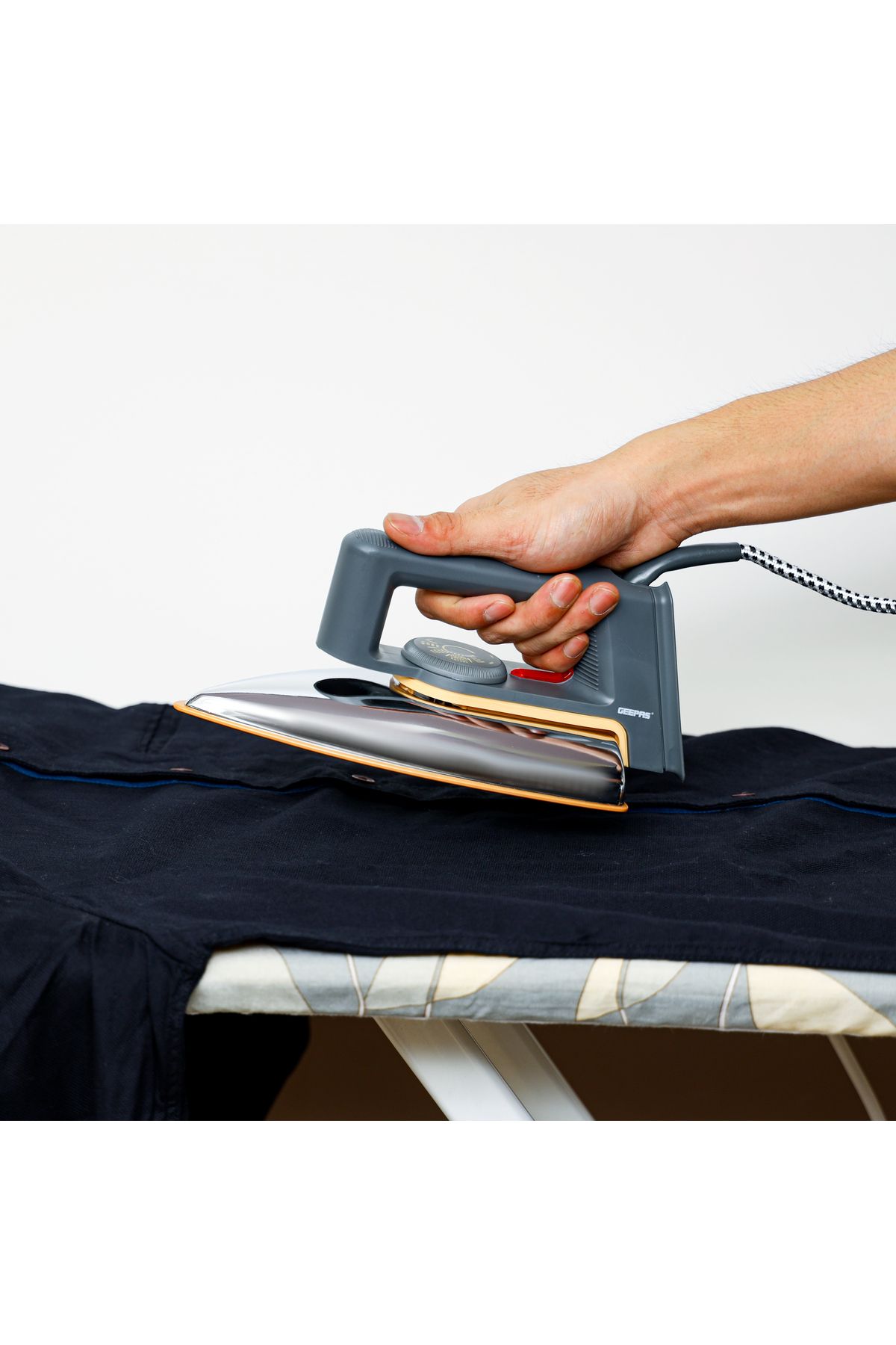 Geepas-1200W Dry Iron - Non-Stick Coating Plate & Adjustable Thermostat Control | Indicator Light-GDI23011 5