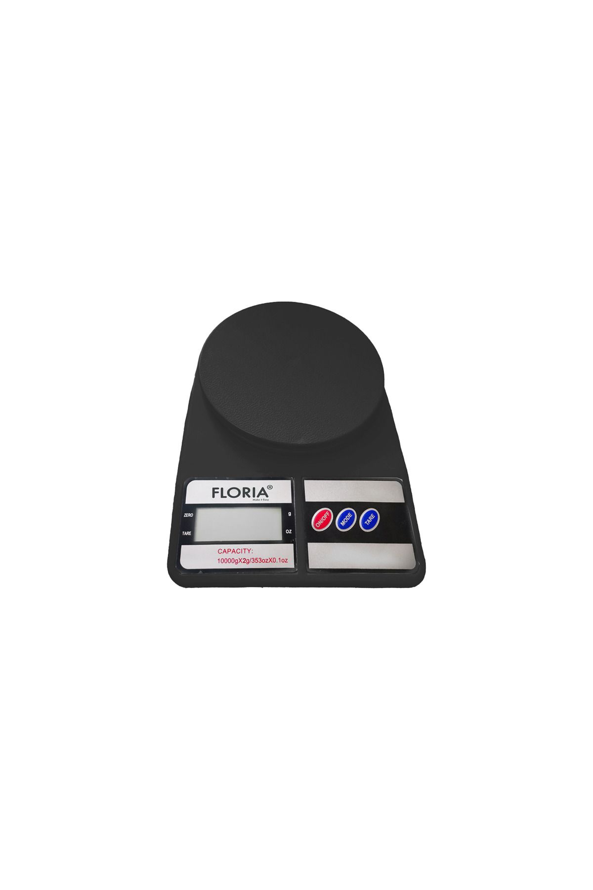 Floria Cantar De Bucatarie Digital Floria Zln9076, Capacitate 2g-10.000g, Display Lcd, Maxim 10kg - One Size