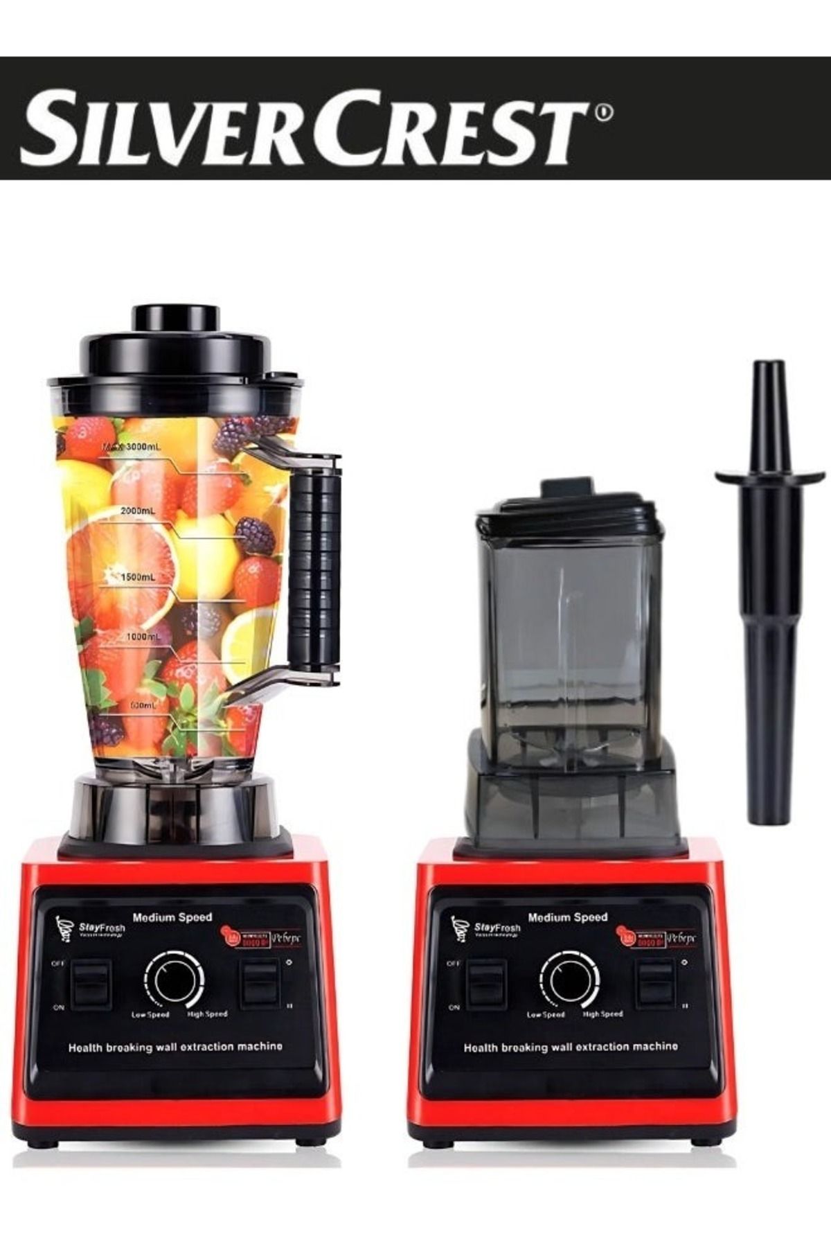 Silver Crest-2 in 1 Multi-Function Electric Blender With Grain Grinder, 3L Capacity, 10000 Watts Power 5