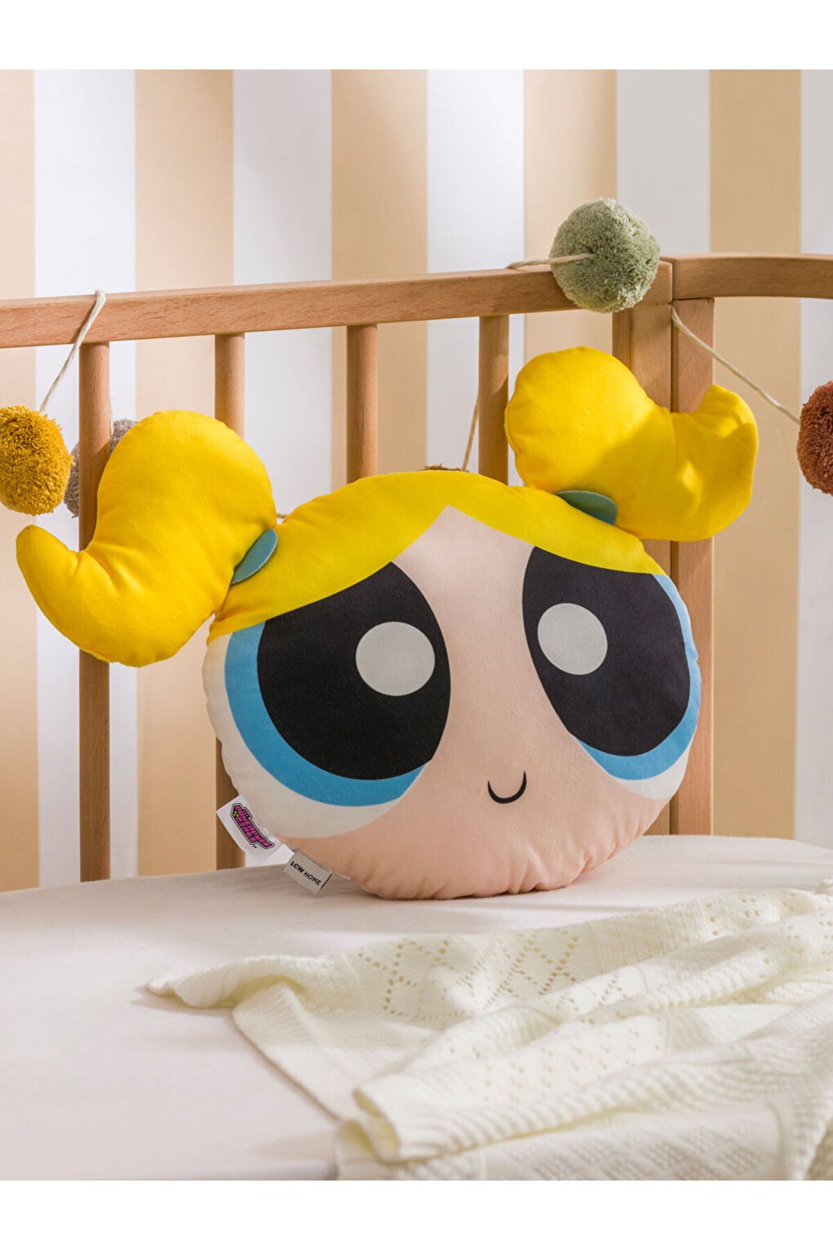 LC Waikiki Karişik Powerpuff Girls Baskılı Bebek Kırlent 46 cm