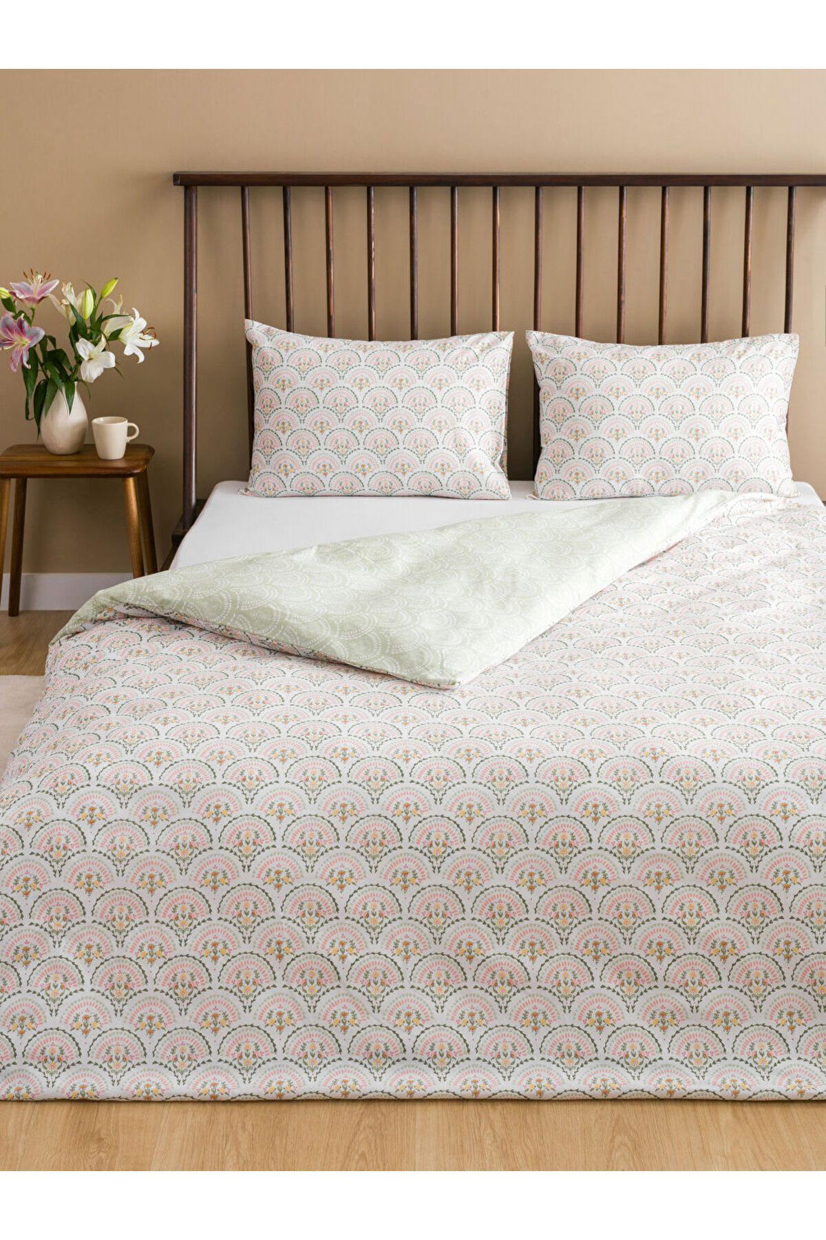 LC Waikiki Yeni Sezon Cicek Desenli Cift Kisilik Nevresim Seti - S5BP89Z8
