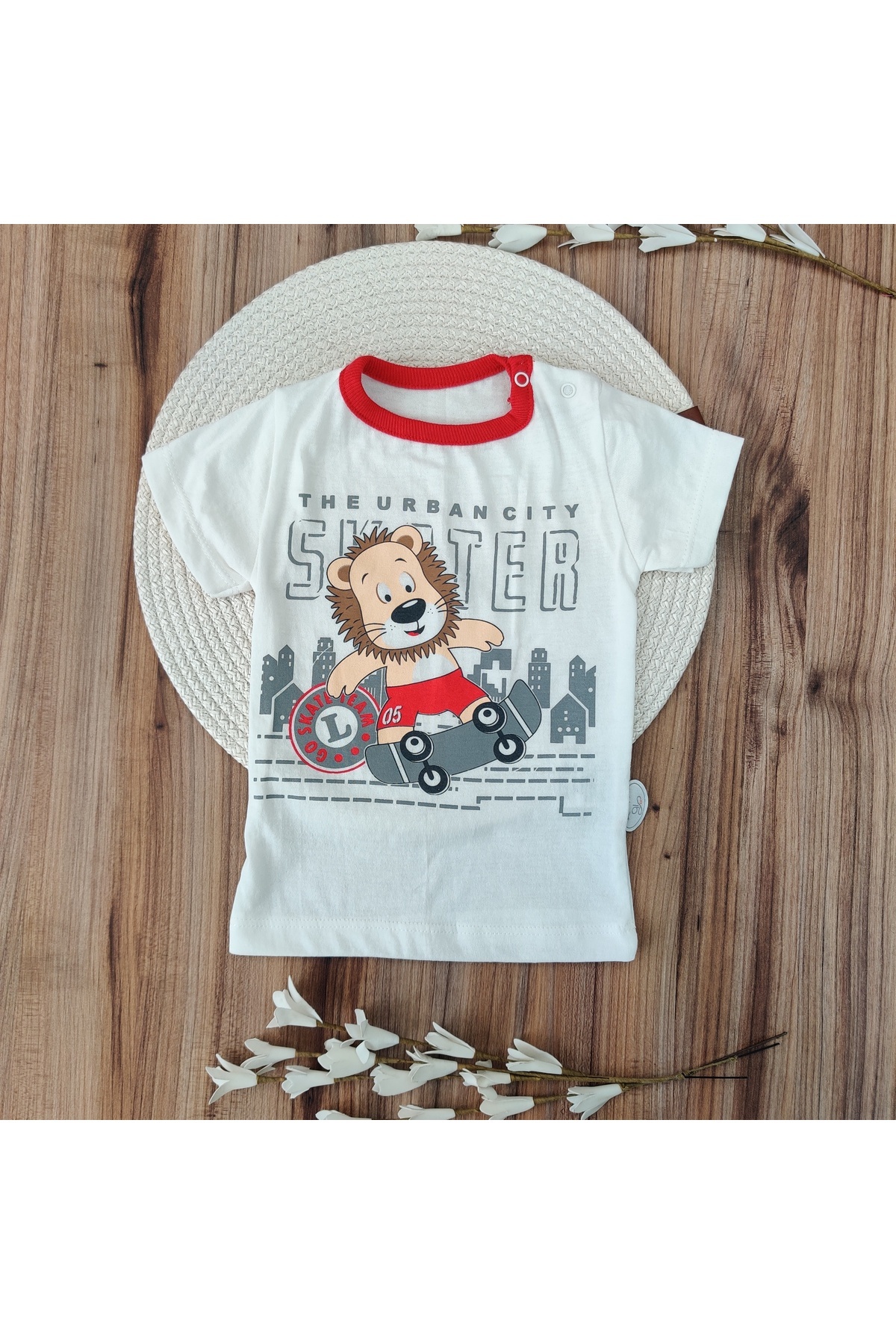 Tomuycuk 2'li Kız / Erkek Bebek Alt Üst Takım - Gri & Aslan Desenli Yumuşak Bebek Takımı - Friends Show fotoğrafı 4 (önizleme)