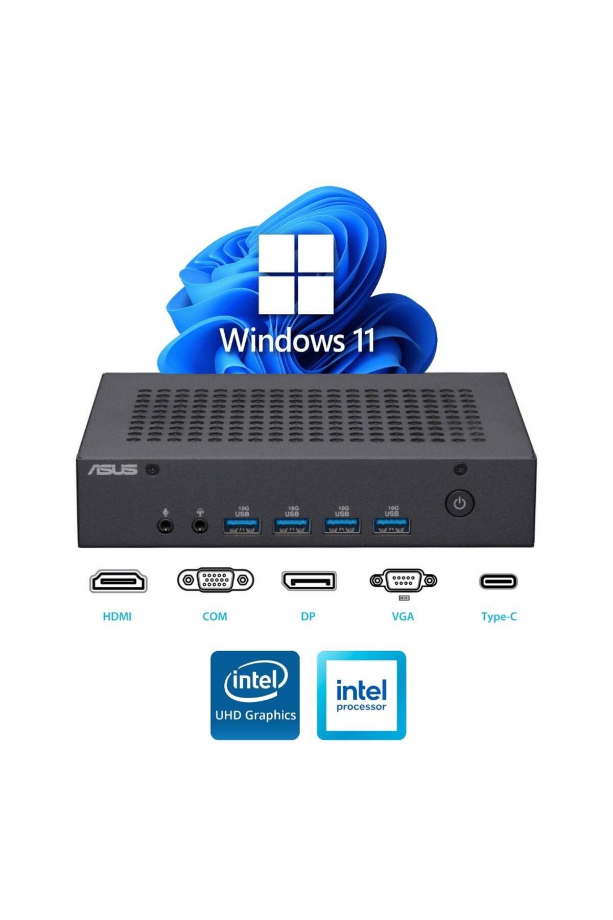 N100 16GB 128 GB M.2 SSD PN43-BBN100MD ATL21 W11Pro Mini Masaüstü Bilgisayar