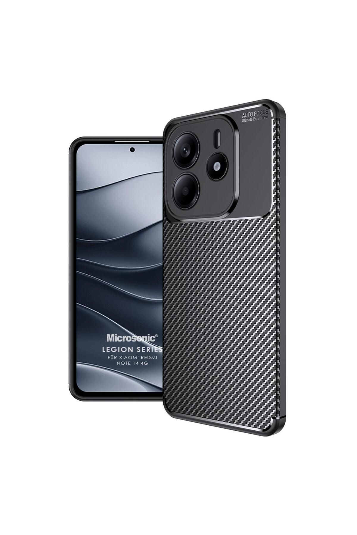 Microsonic Xiaomi Redmi Note 14 4G Kılıf Legion Series Siyah