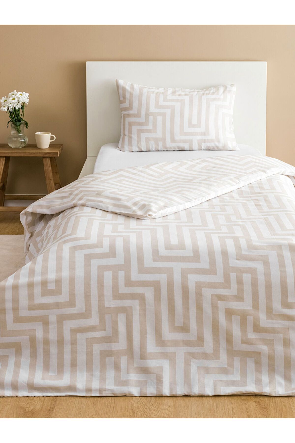 LC Waikiki-Lcw Line Patterned Single Duvet Cover Set 1
