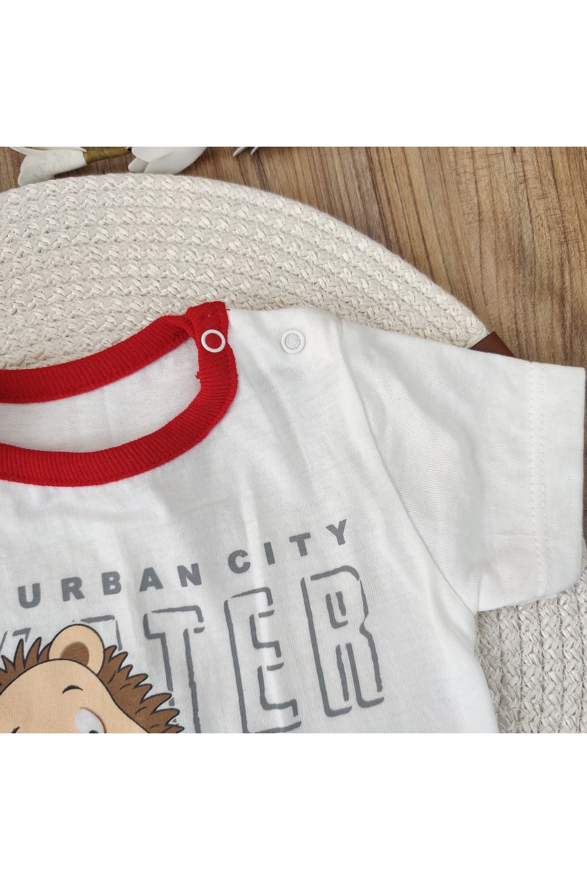 Tomuycuk 2'li Kız / Erkek Bebek Alt Üst Takım - Gri & Aslan Desenli Yumuşak Bebek Takımı - Friends Show fotoğrafı 6 (önizleme)