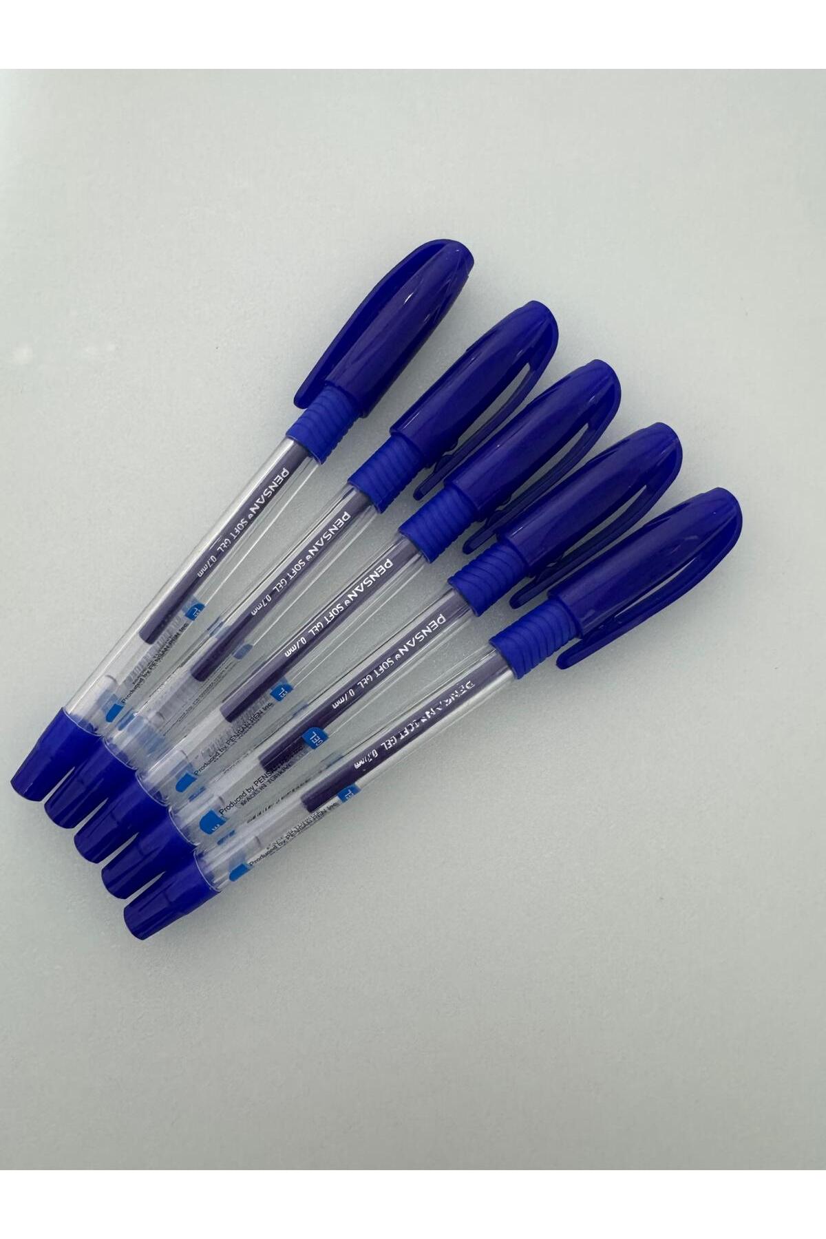 Pensan Tükenmez Kalem Soft Gel 0,7 MM Mavi (5 Adet) - Fiyatı