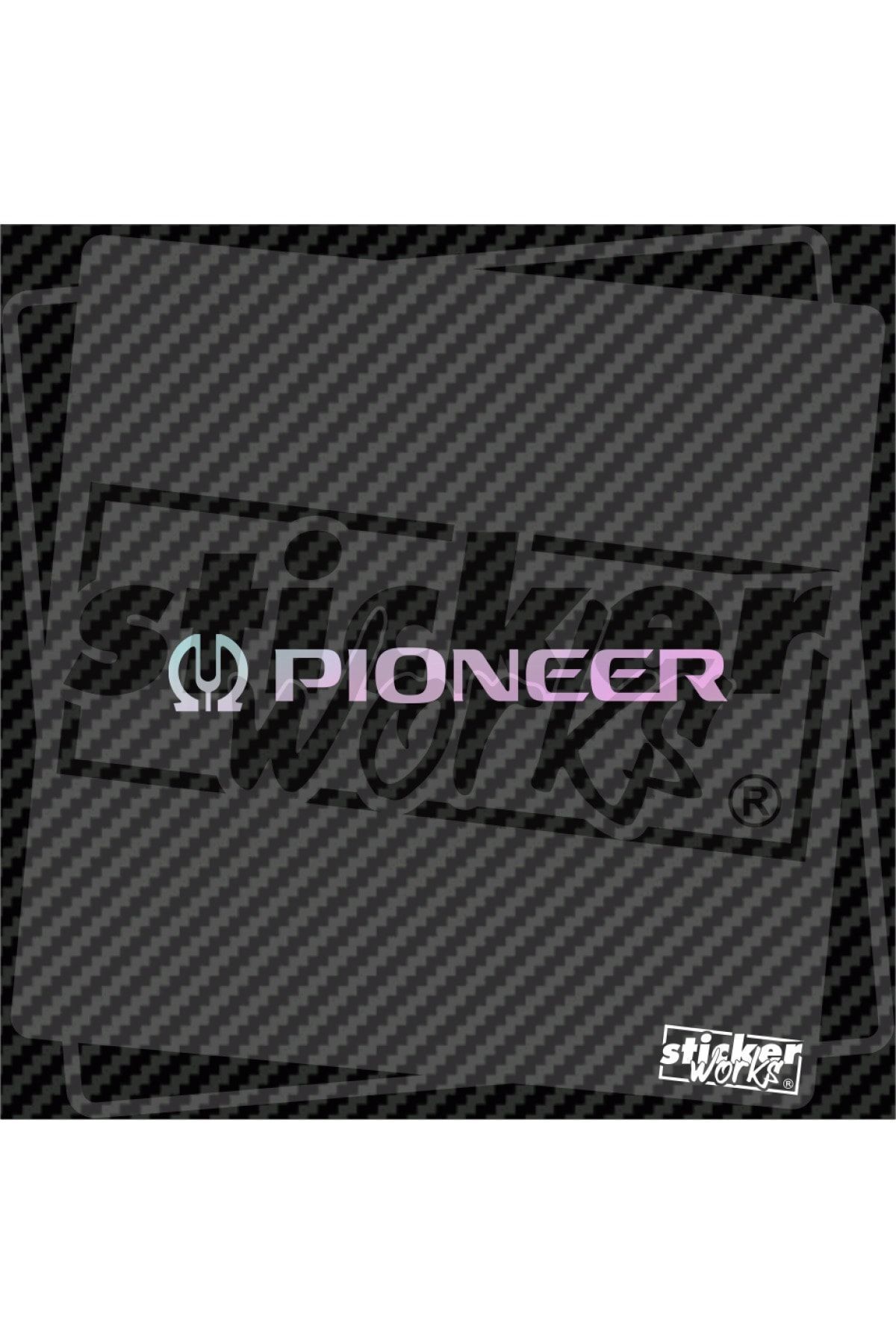 PIONEER Sticker Set — Vintage Tuning, Bass, Hi-Fi, Amplifier Decals For Car, Window, Body (Oldschool Style)
