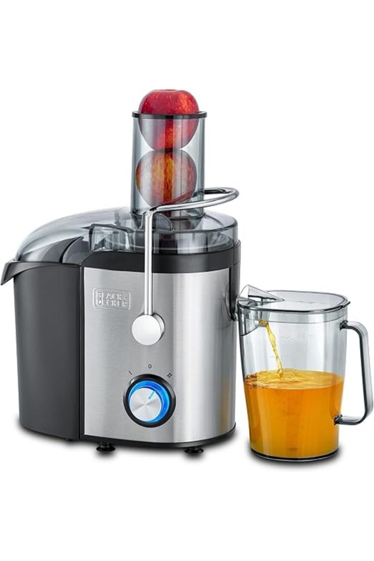 Black&Decker-Juicer Extractor, High-Powered 800W Motor Stainless Steel Design Large 1.7L Pulp Container, JE800-B5 2