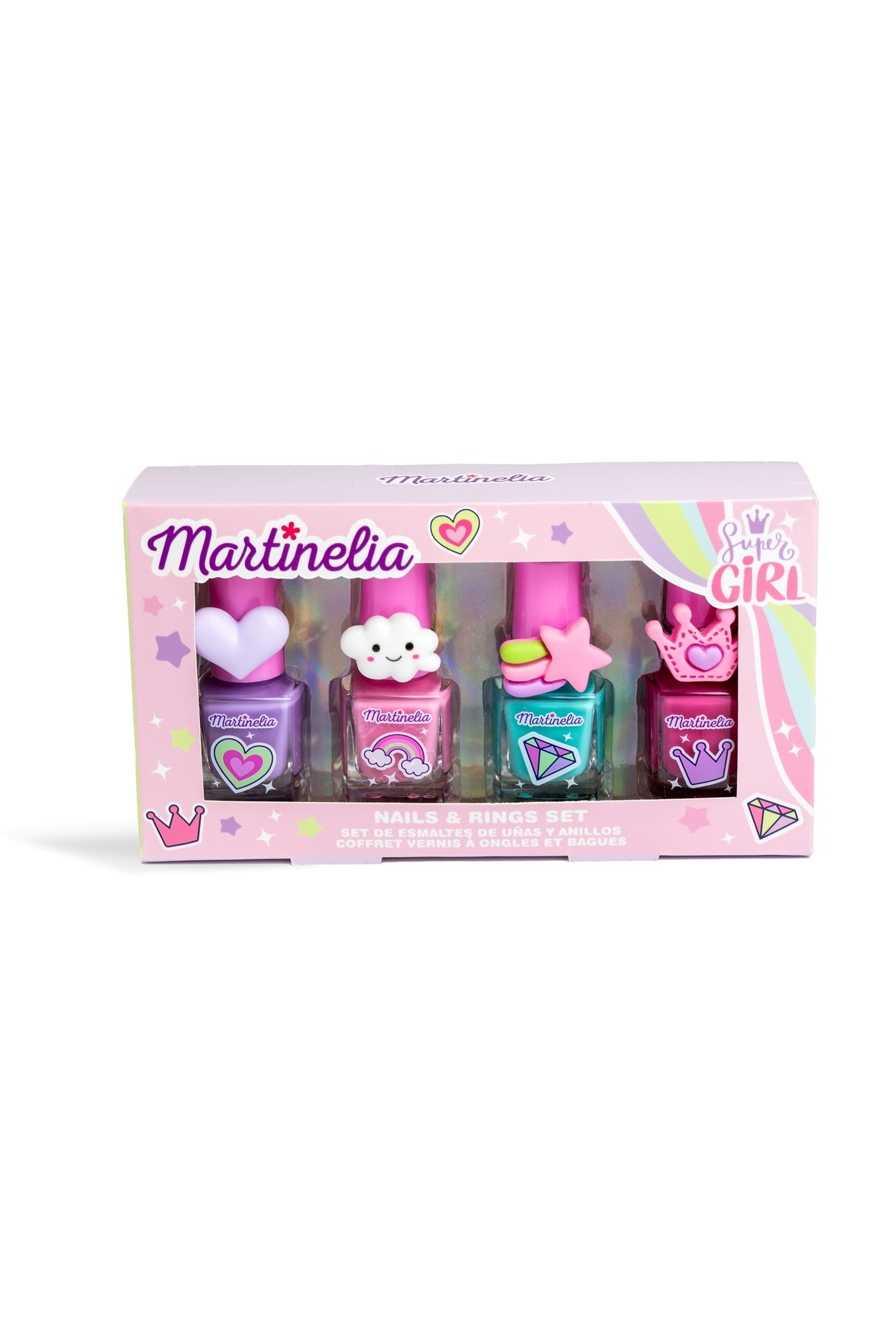 Martinelia Super Girl Kız Çocuk 4'lü Oje Ve Yüzük Seti