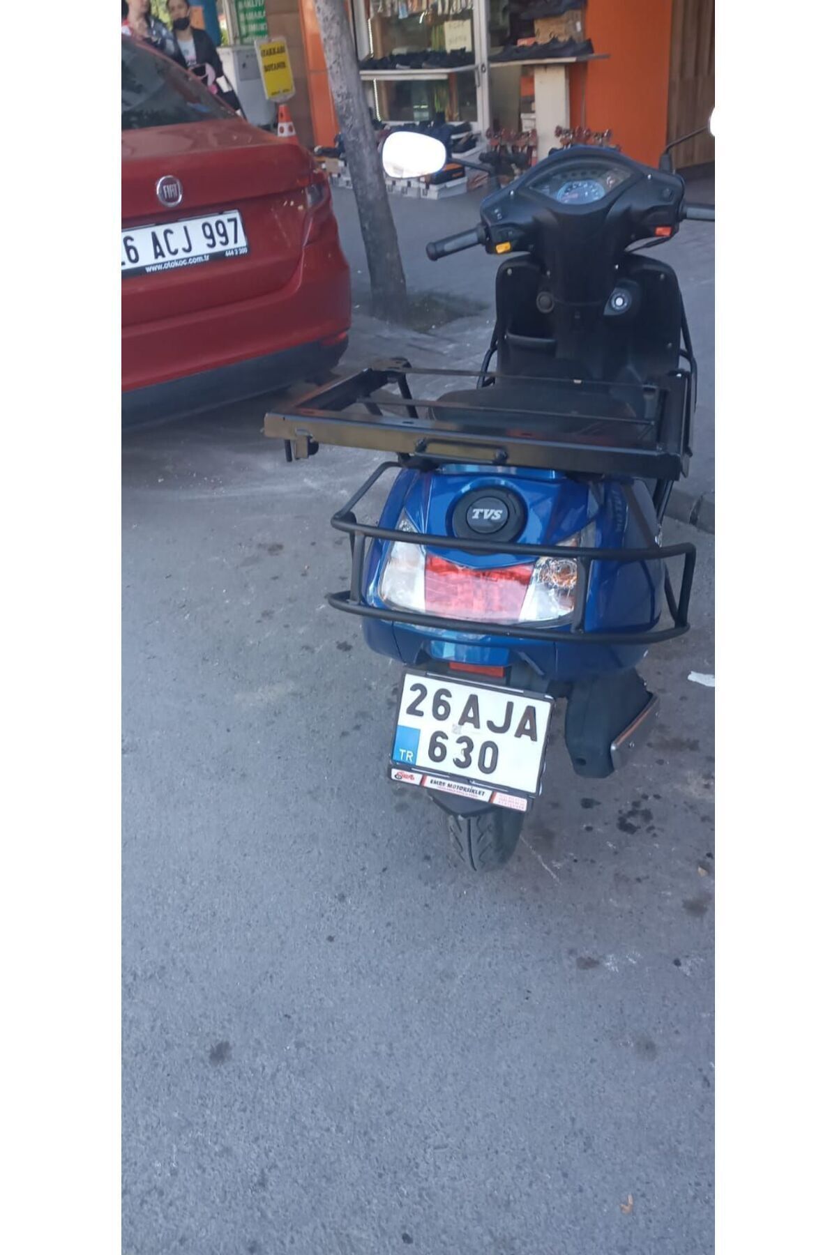 Jüpiter 110 Kurye Kızaklı Paket Çanta Demiri